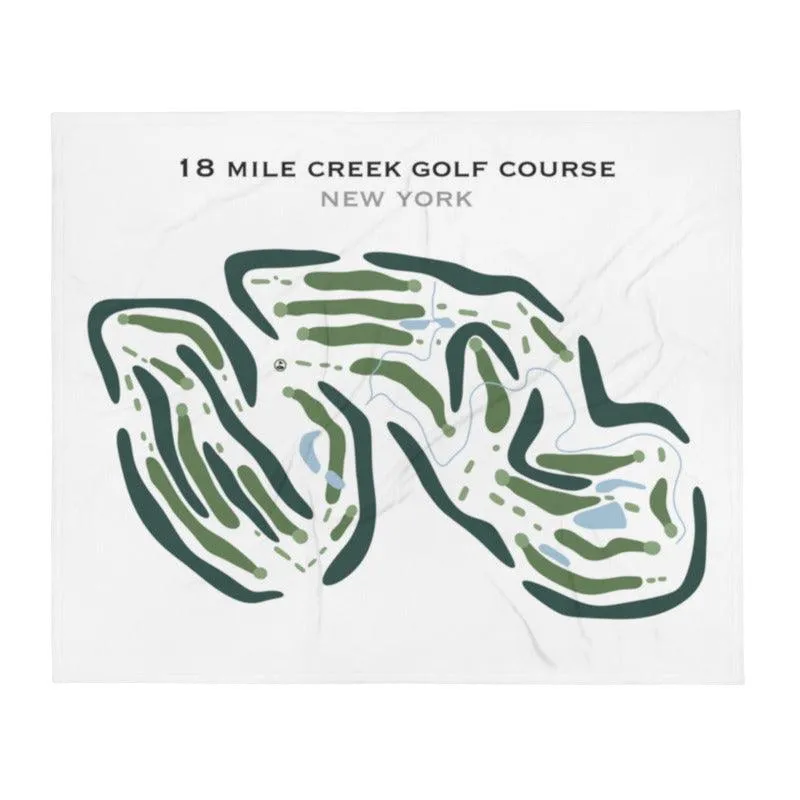 18 Mile Creek Golf Course, New York - Printed Golf Course