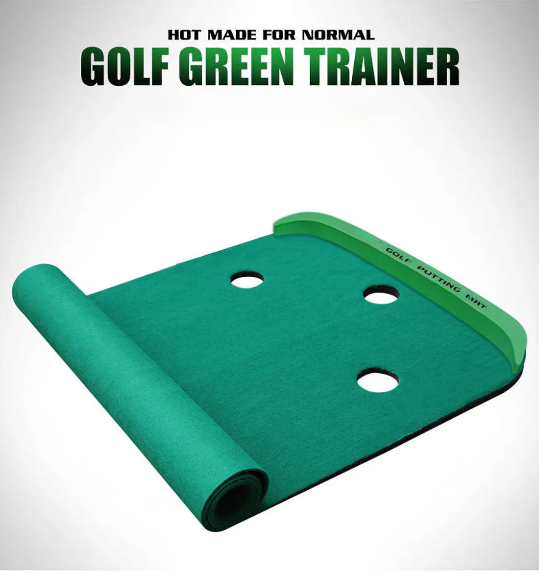 3M Golf Putting Mat Practice Training Indoor Outdoor Portable Slope Balls Soft Fleece Surface