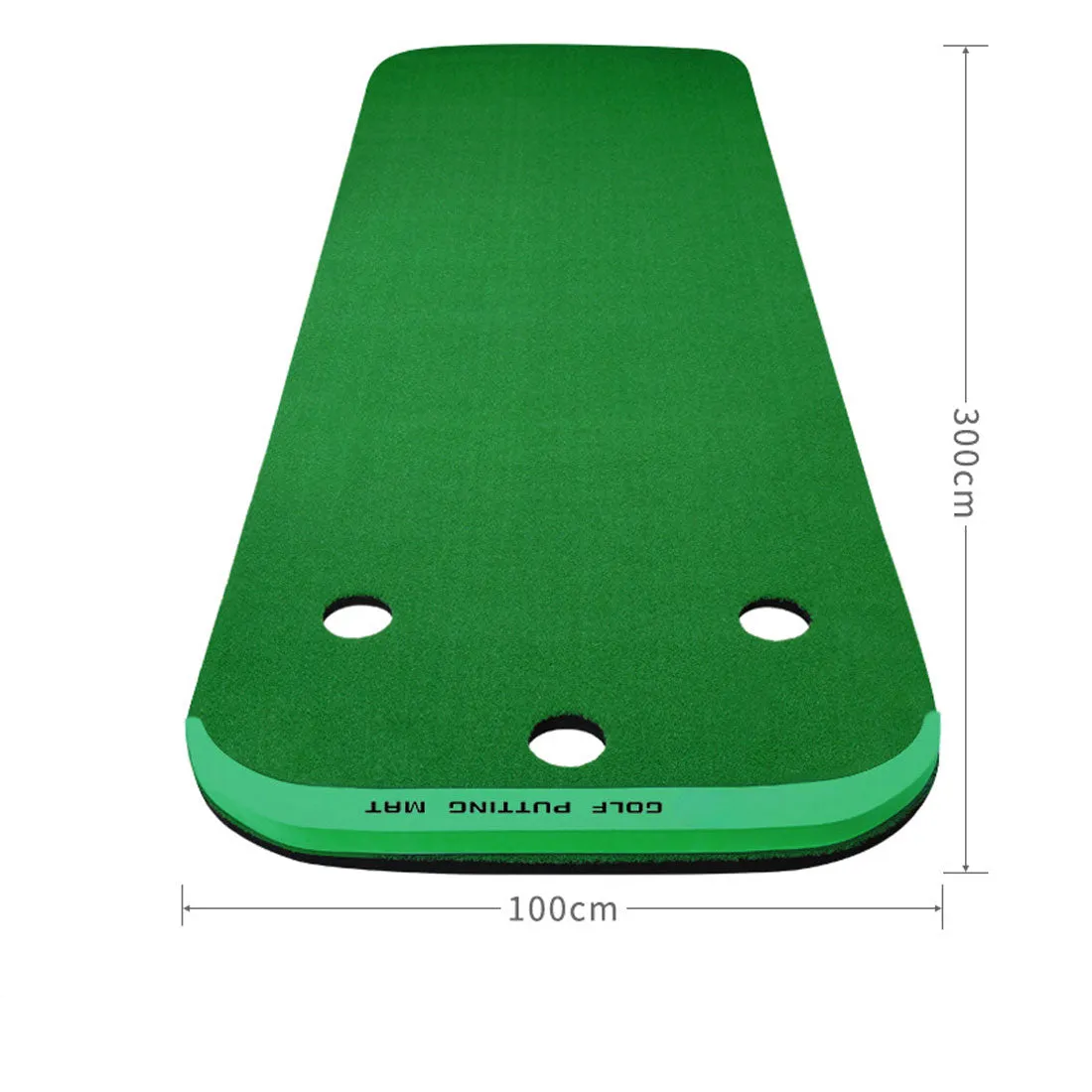 3M Golf Putting Mat Practice Training Indoor Outdoor Portable Slope Balls