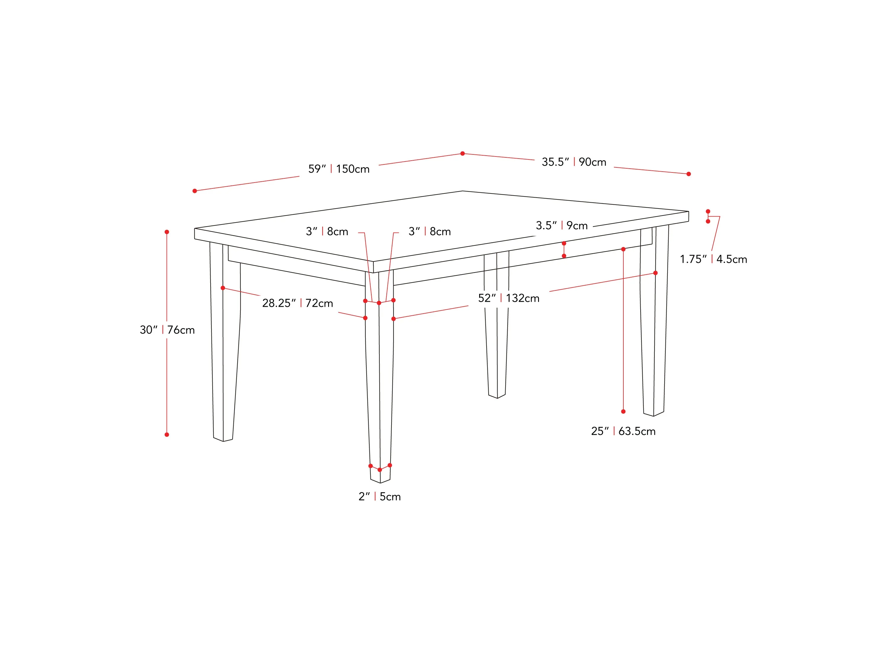 5 Piece Dining Set