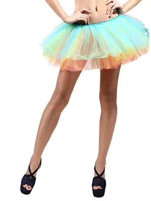 Adult Size Women's 5 Layer Tutu Skirt for Running, Dress-Up, Dance, Costumes