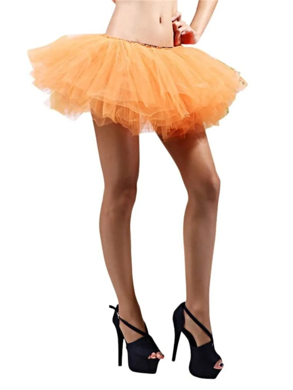 Adult Size Women's 5 Layer Tutu Skirt for Running, Dress-Up, Dance, Costumes