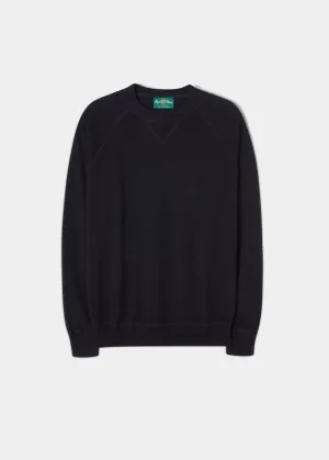 Assington Cashmere Dark Navy Sweatshirt - Regular Fit