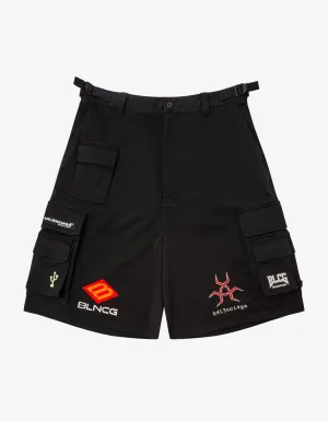 Balenciaga Black Gamer Shorts