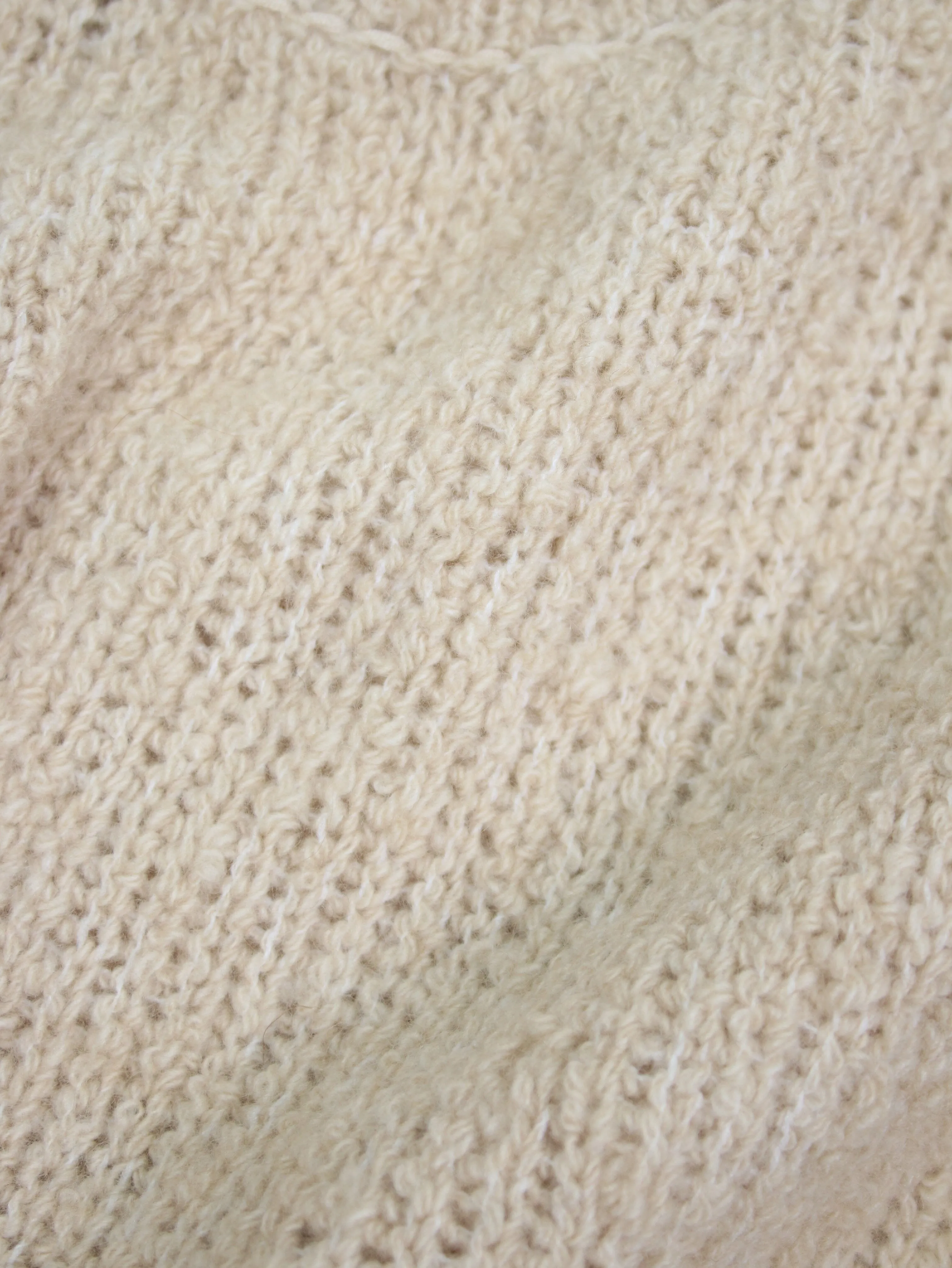 Beige cashmere-blend jumper - size S