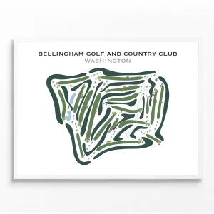 Bellingham Golf & Country Club, Washington - Printed Golf Courses