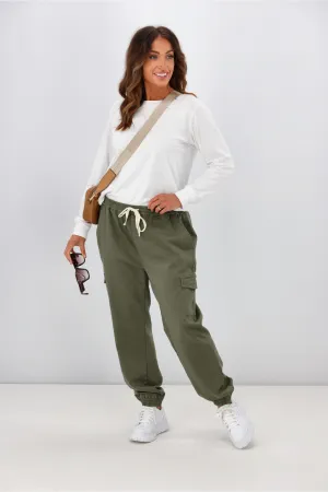 Betty Basics Connecticut Cargo Jean Khaki