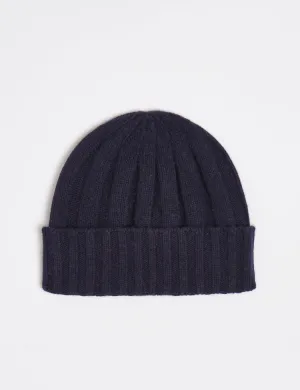 Bhode Skye Beanie Hat (Cashmere) - Navy Blue