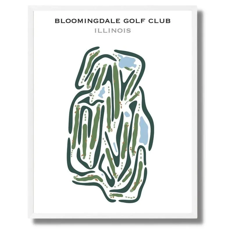 Bloomingdale Golf Club, Illinois - Printed Golf Courses