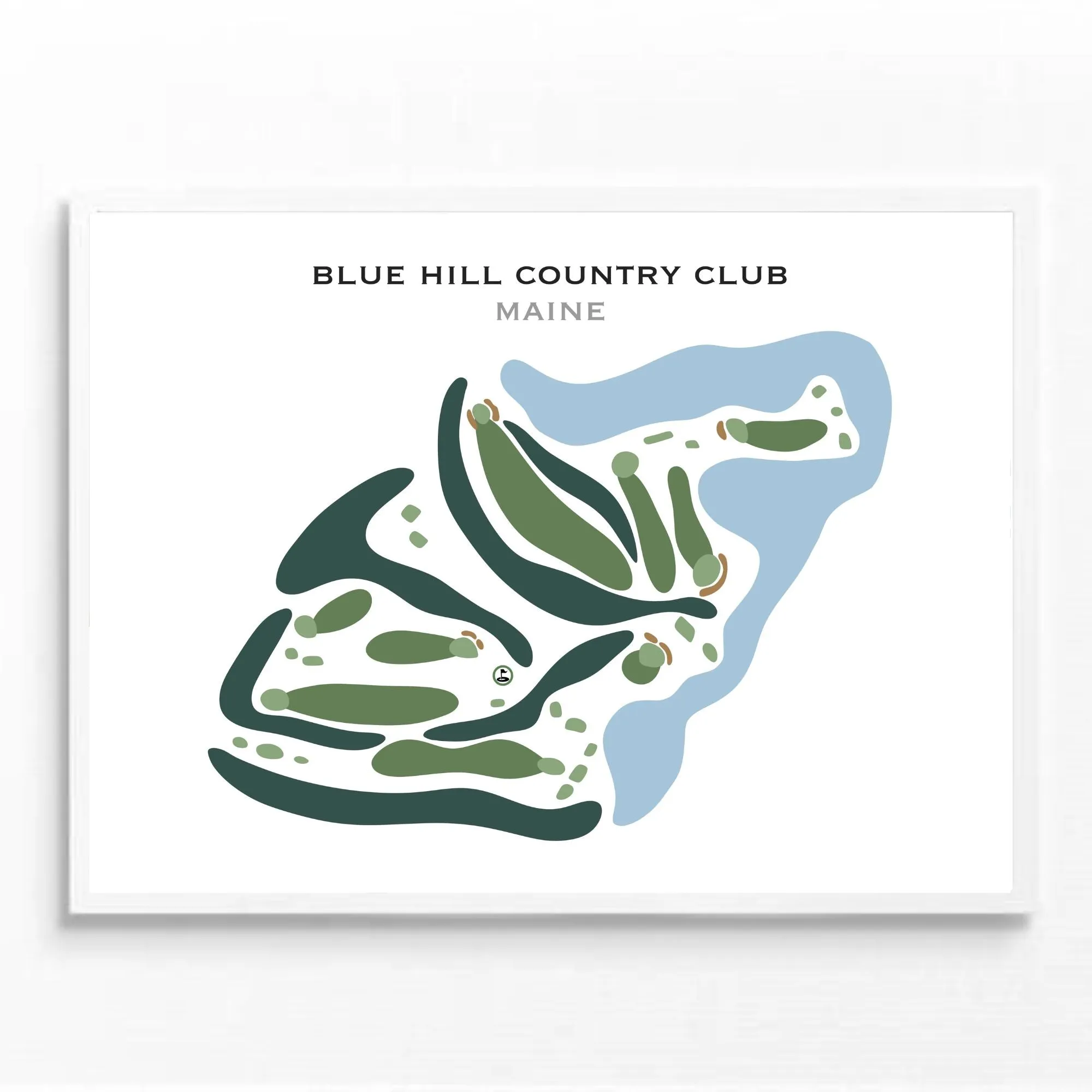 Blue Hill Country Club, Maine - Printed Golf Courses