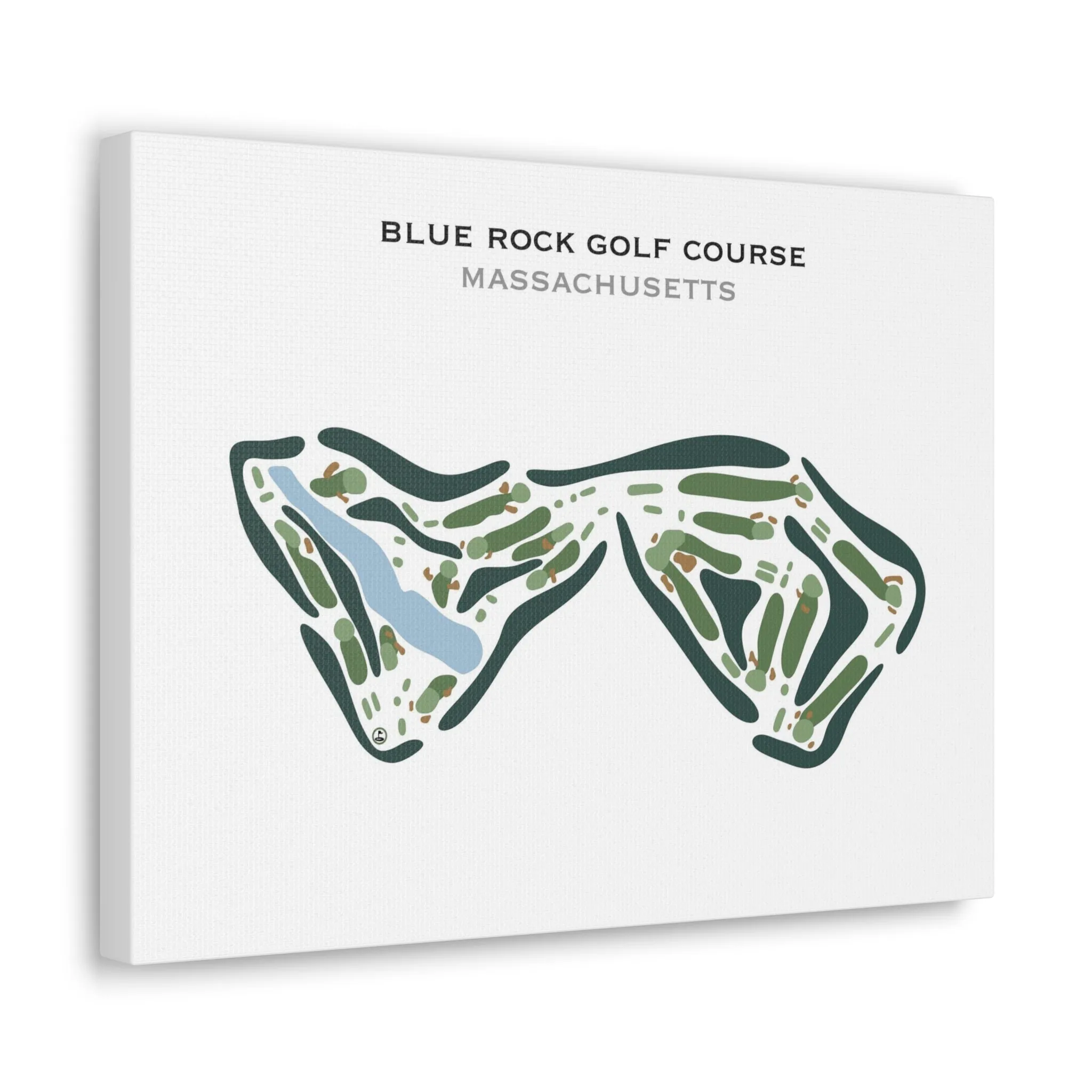 Blue Rock Golf Course, Massachusetts - Printed Golf Course