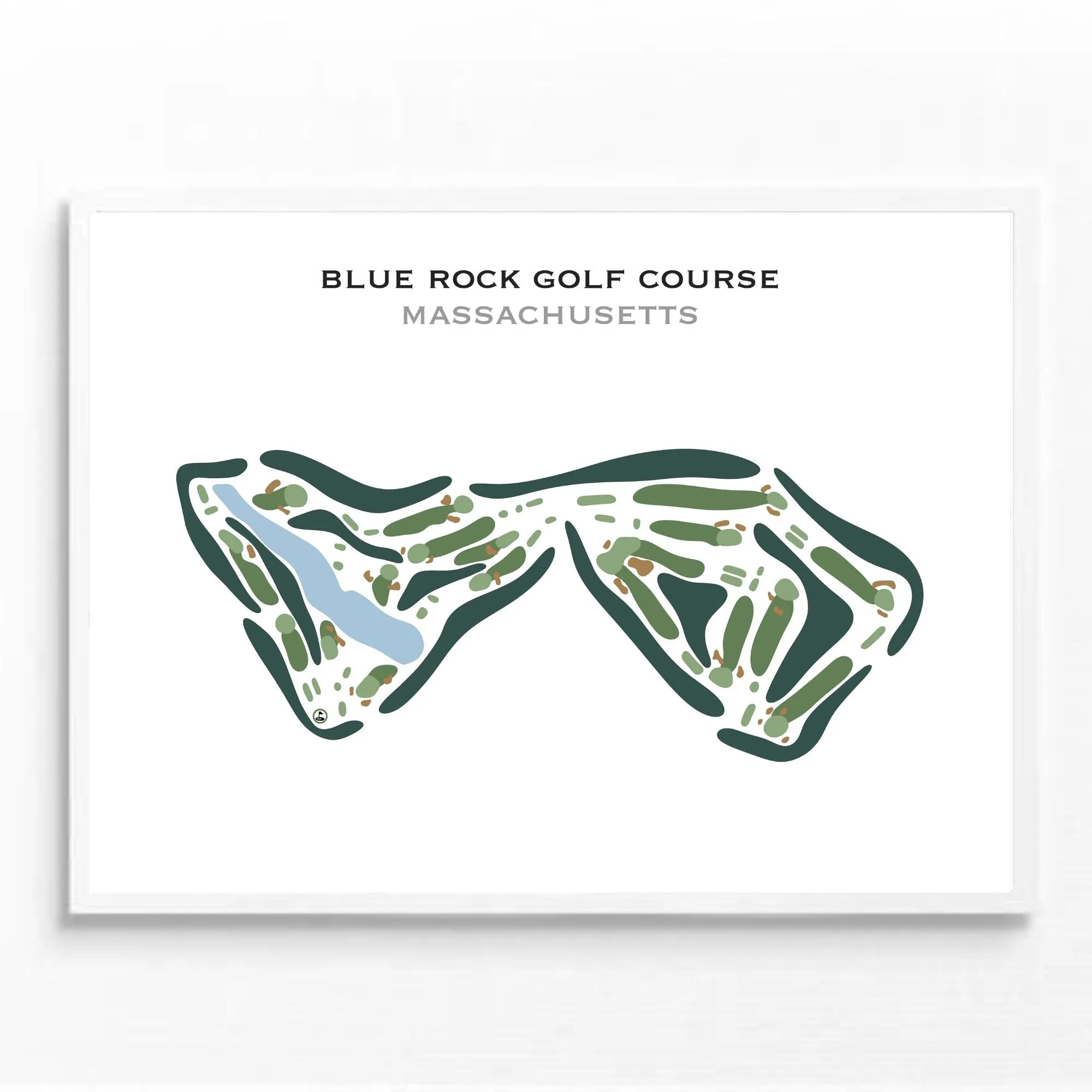 Blue Rock Golf Course, Massachusetts - Printed Golf Course