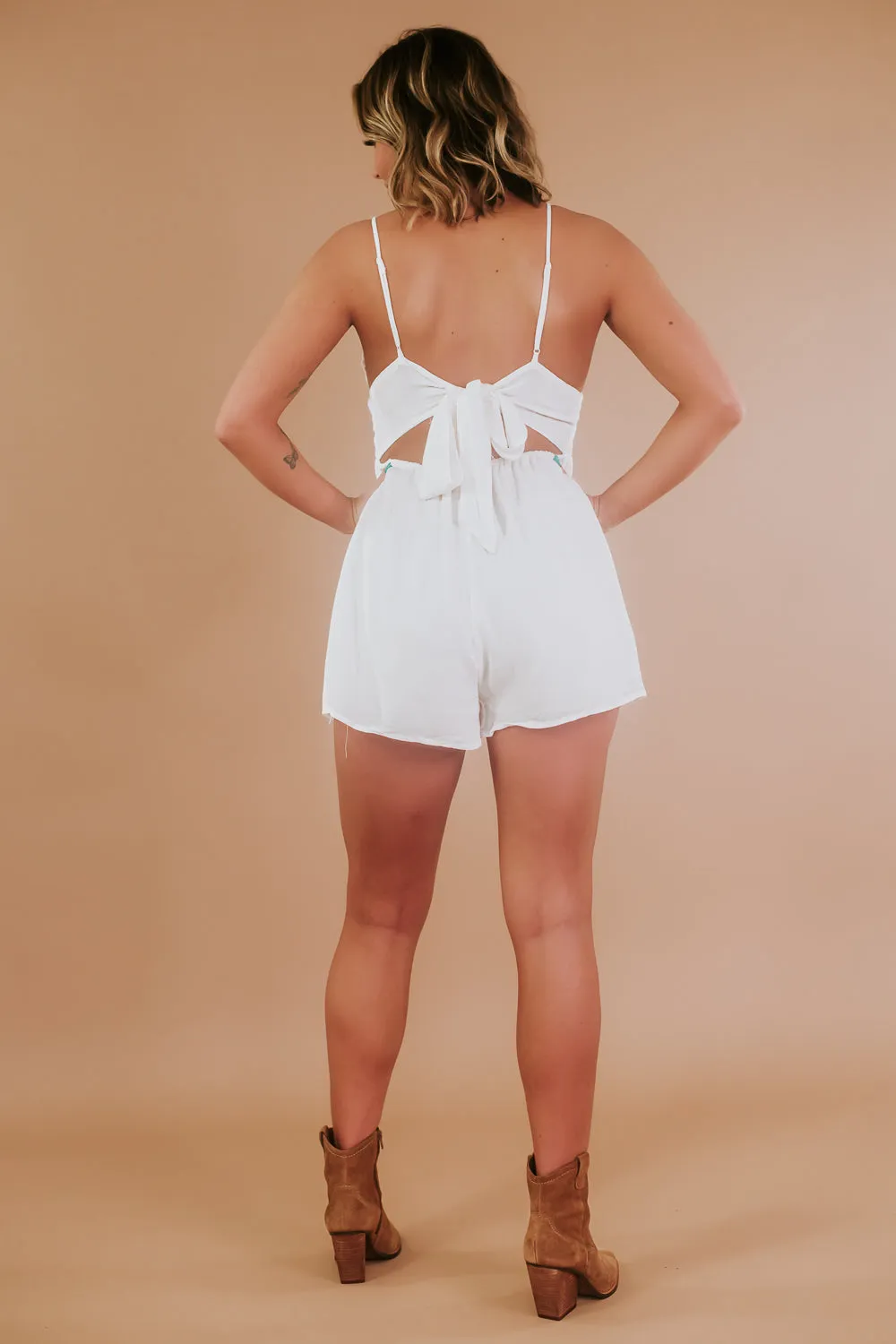 Bohemian Daydream Romper, White