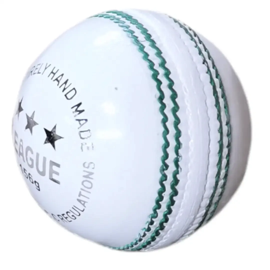 Bratla League Cricket Ball Leather Hard Ball Hand Stitched Senior