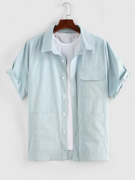 Cargo Pocket Shirt And Shorts