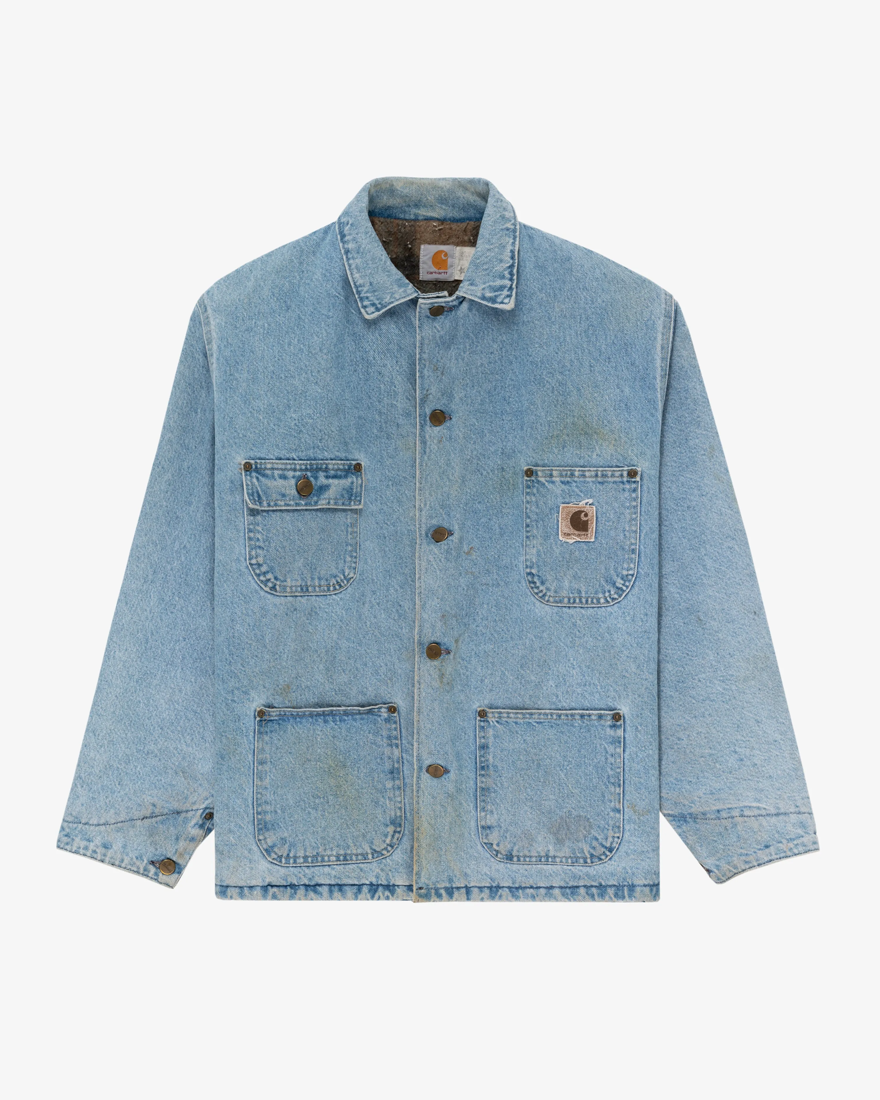 Carhartt Blanket Lined Denim Chore Jacket