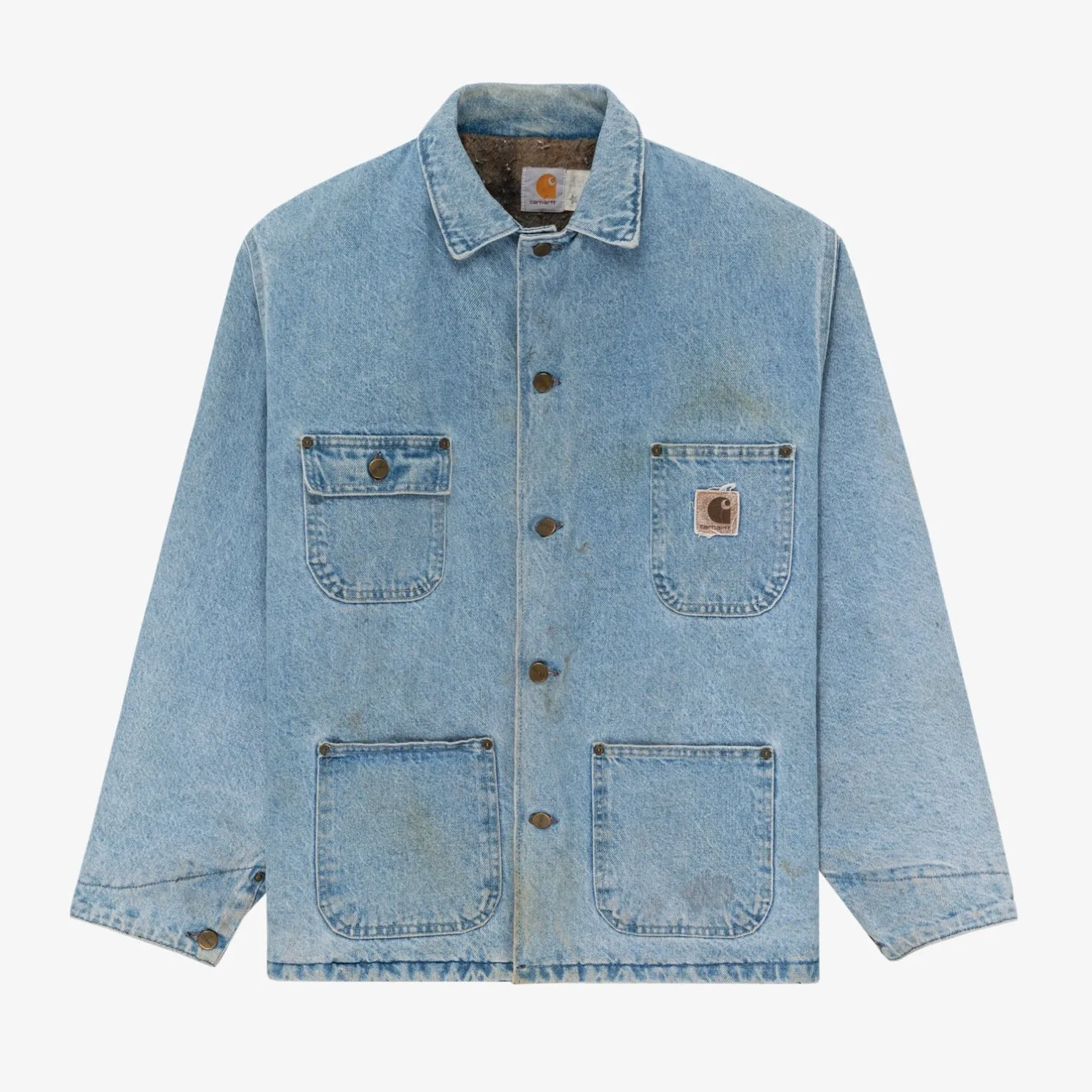 Carhartt Blanket Lined Denim Chore Jacket