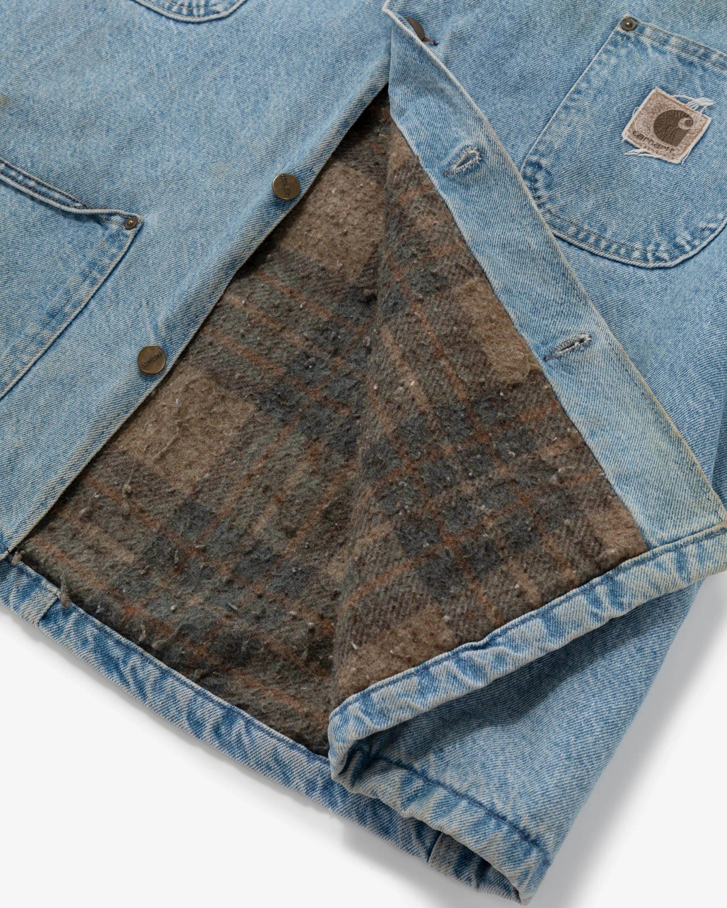 Carhartt Blanket Lined Denim Chore Jacket