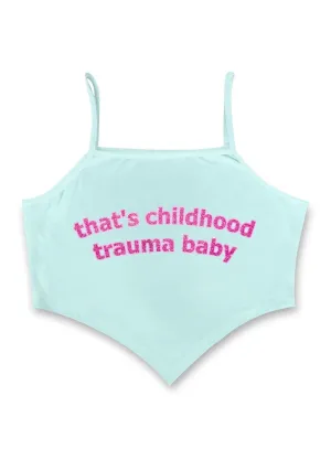 Childhood Trauma Bandana Crop Tank