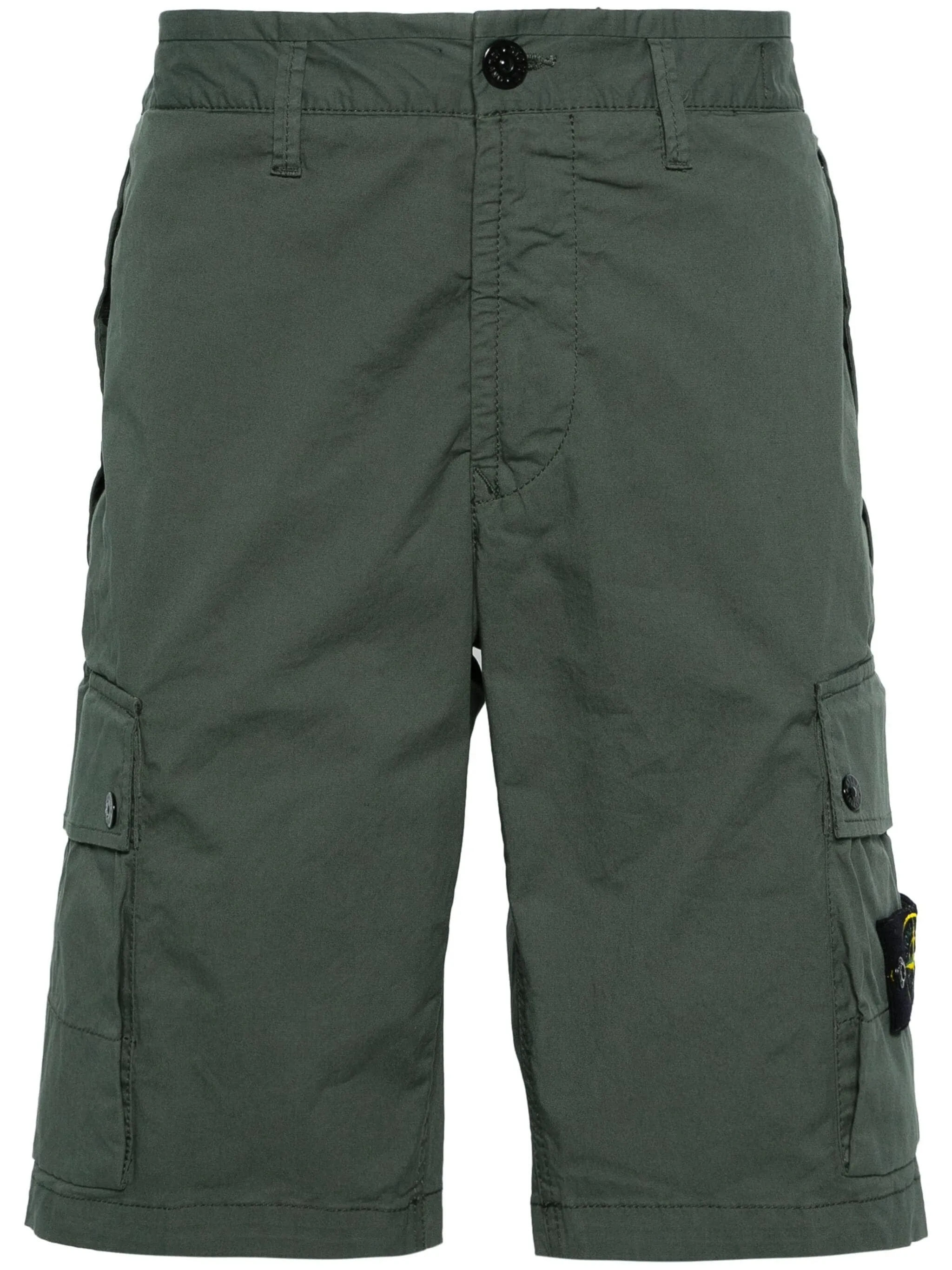 COMPASS-BADGE CARGO SHORTS