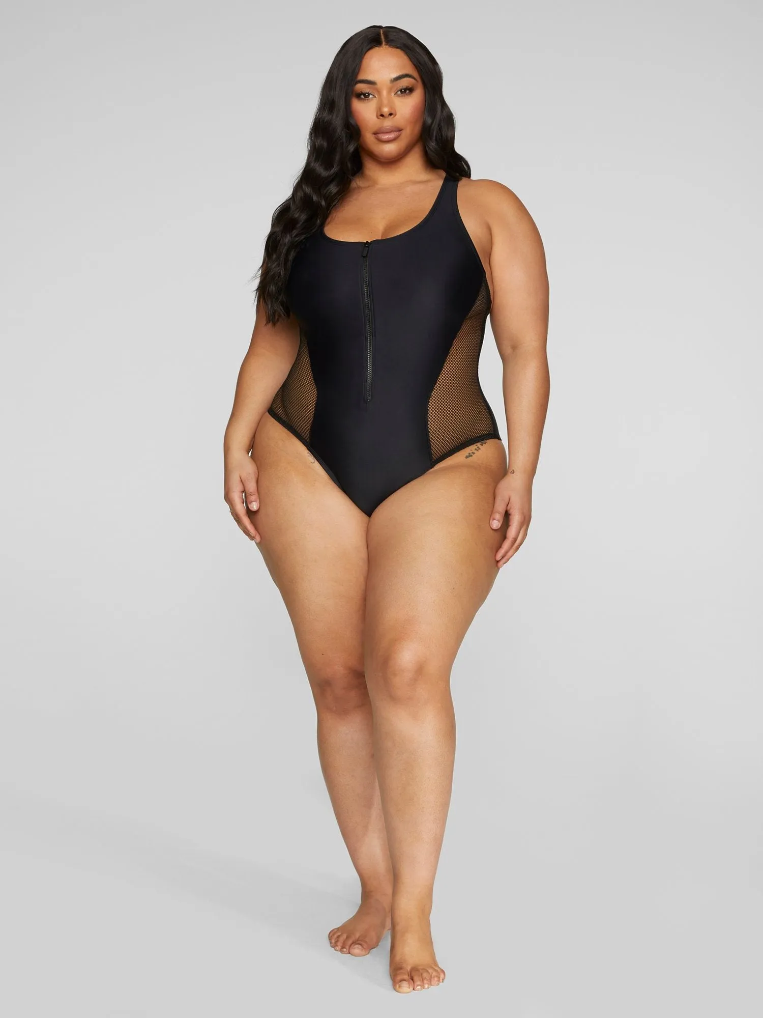 Dascha Zip-Up One-Piece Swimsuit