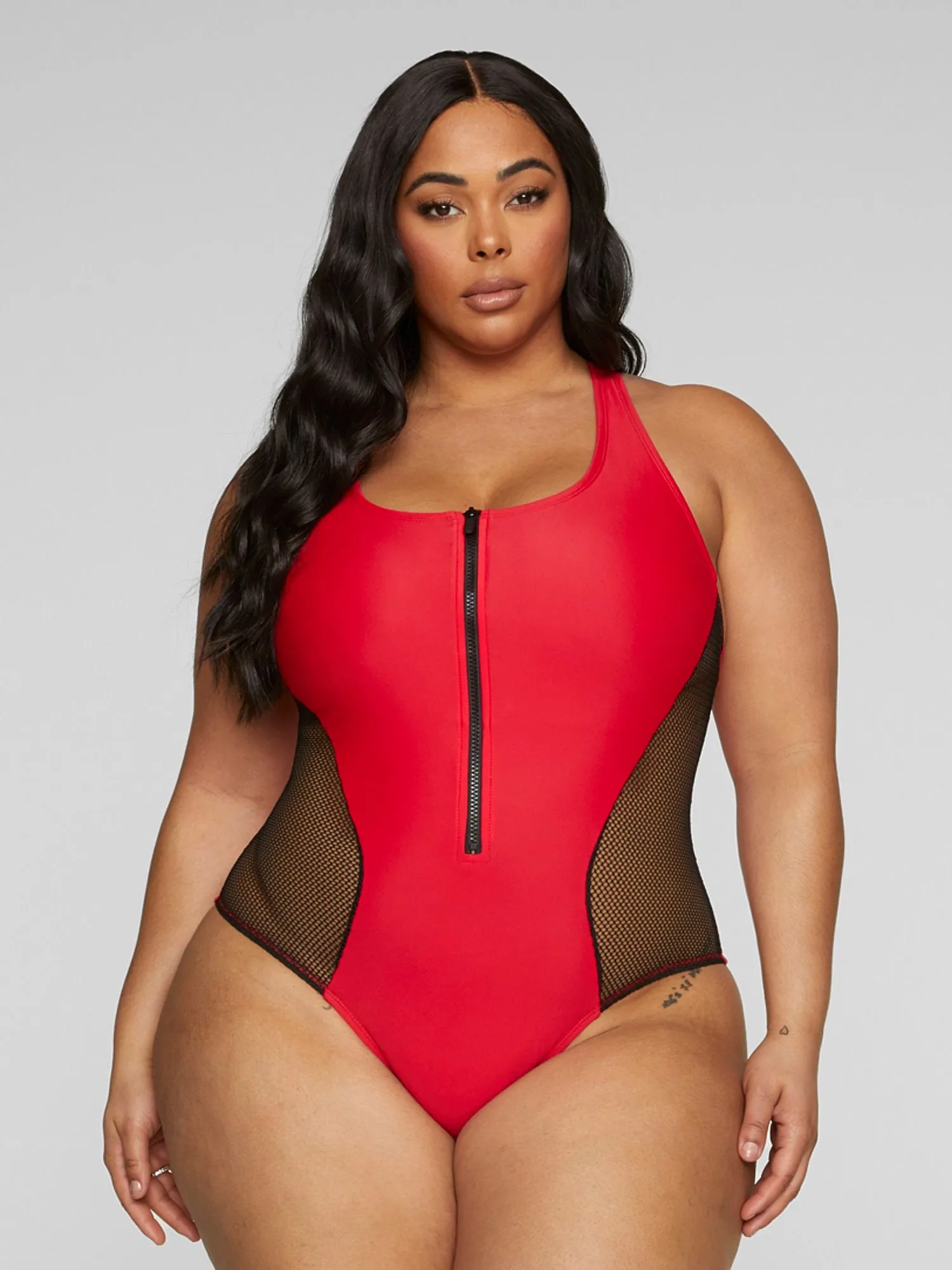 Dascha Zip-Up One-Piece Swimsuit