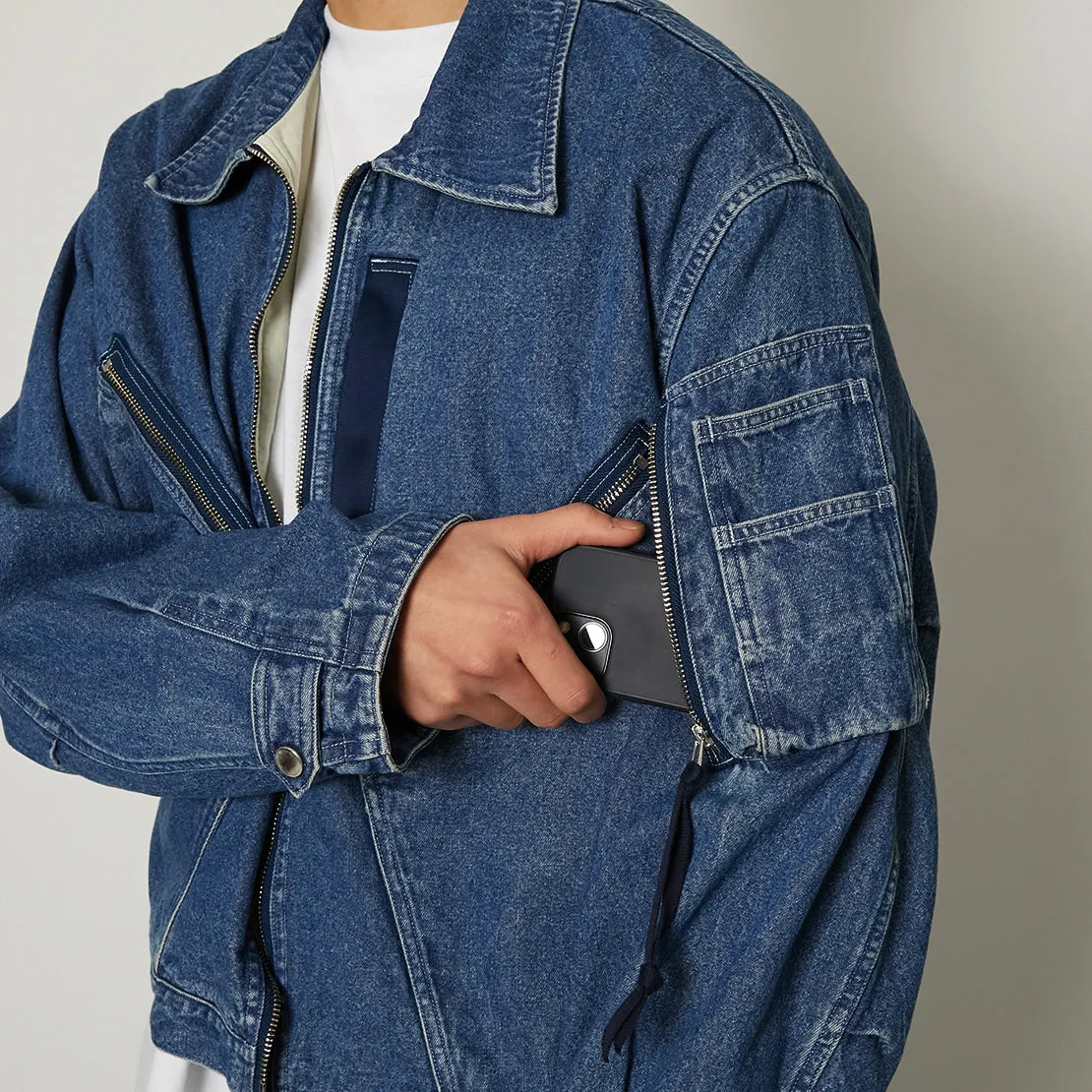 Deadstock Denim Flight Jacket