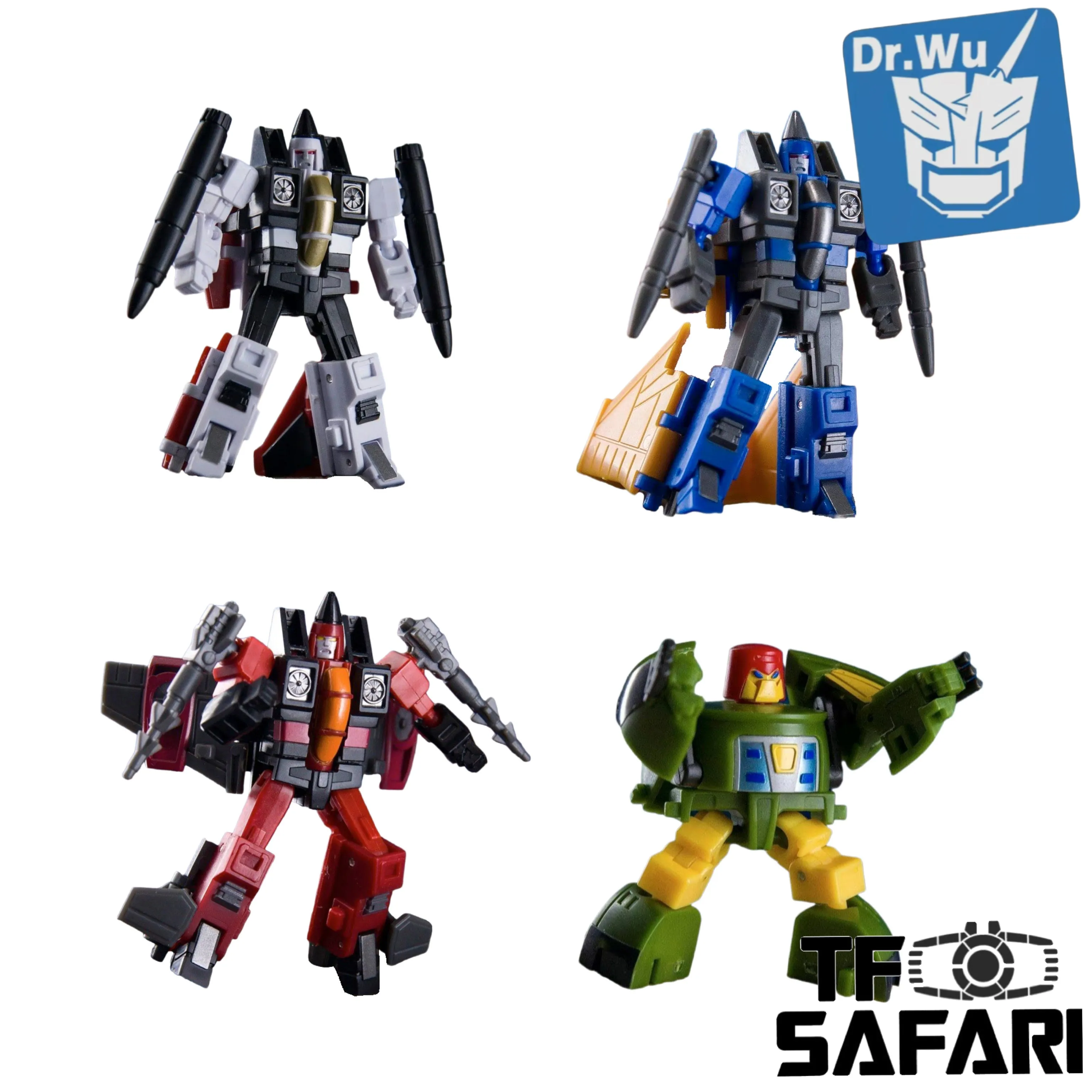 Dr.Wu & Mechanic Studio Extreme Warfare 4 Sets DW-E19 Profel / E20 Elegy / E21 Space / E22 Turbo (Thrust / Dirge / Cosmos / Ramjet) fit to Earthrise Titan Class 2 in 1 set 4.5cm