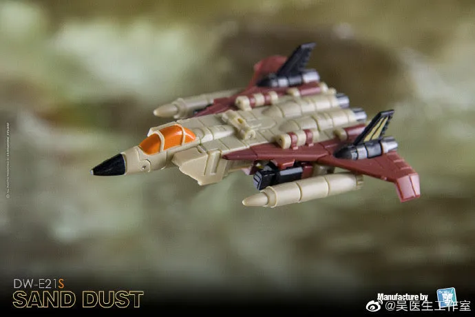 Dr.Wu & Mechanic Studio Extreme Warfare 4 Sets DW-E21S Sand Dust (Ramjet Desert) / DW-E22B Pathfinder (Cosmos Black) to Earthrise Titan Class 2 in 1 set 4.5cm