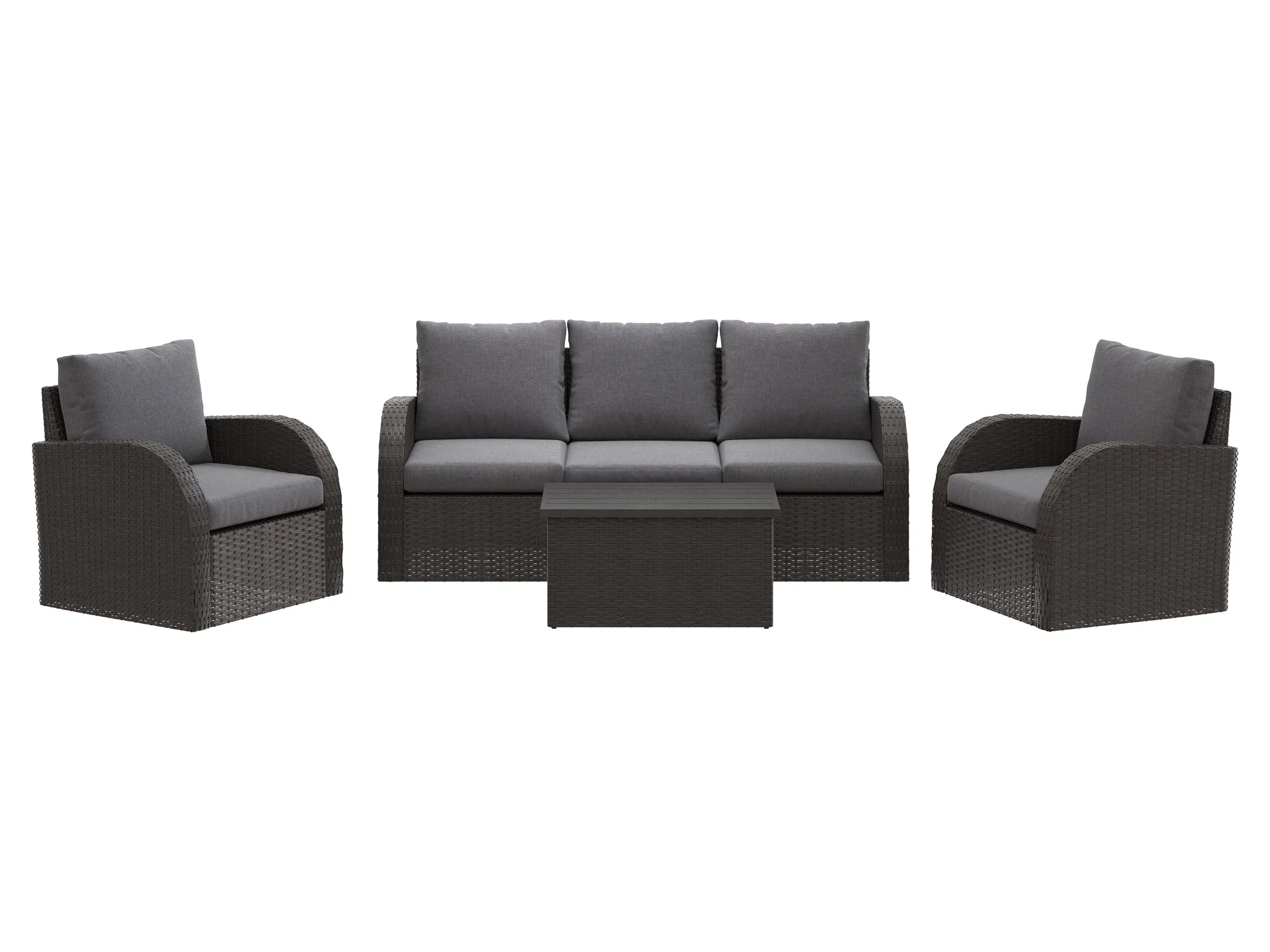 Grey 6pc Outdoor Sofa Set