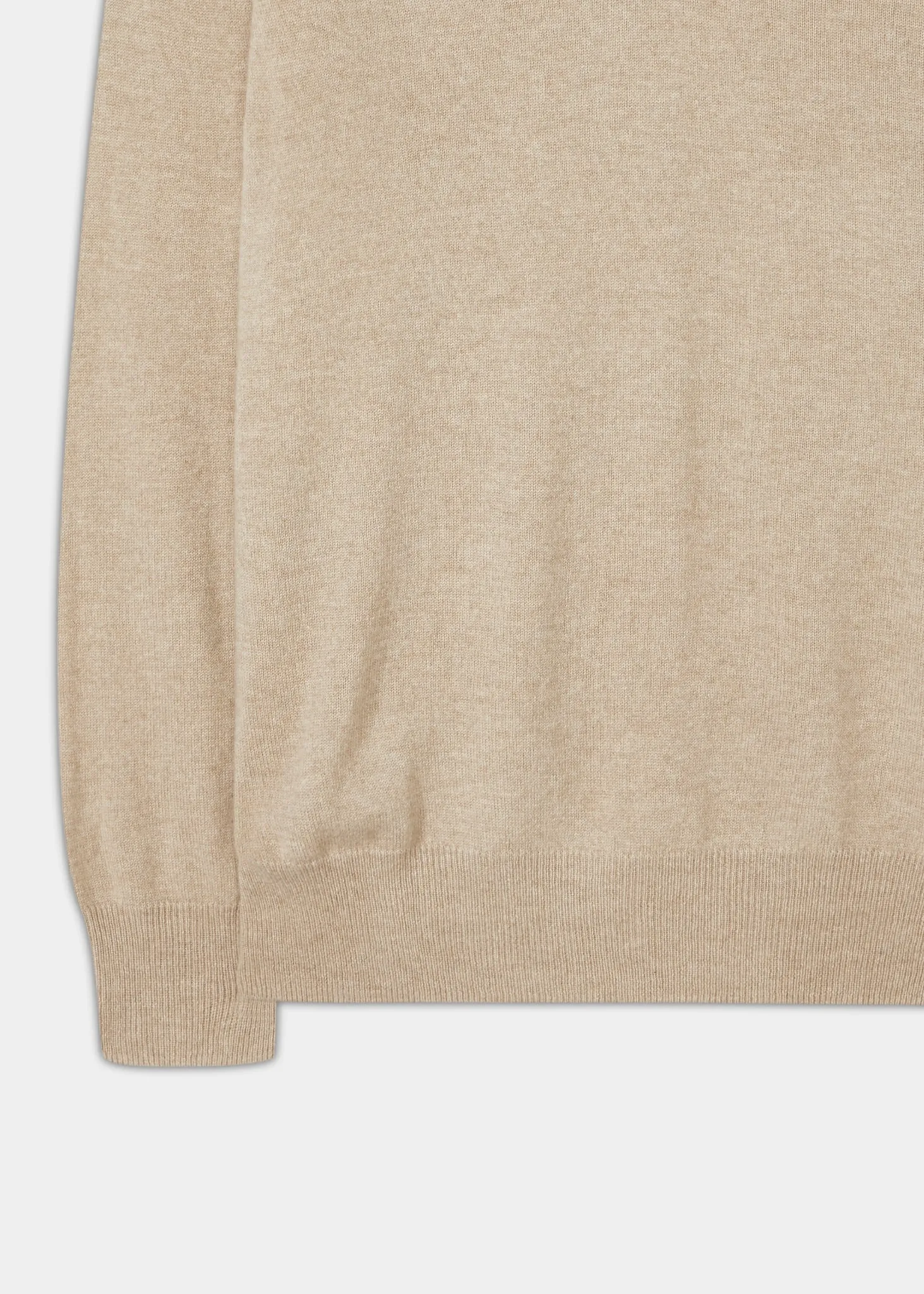 Haddington Cashmere Jumper in Linen - Regular Fit