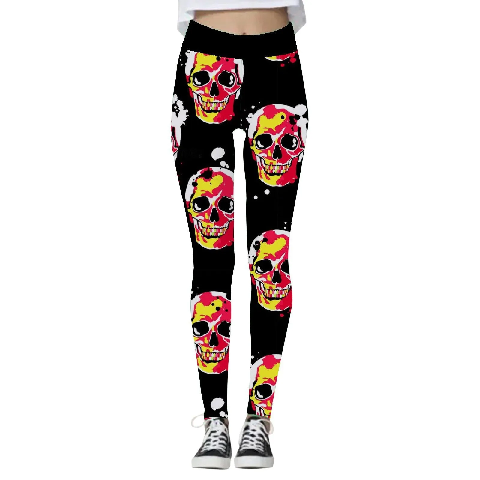 Halloween Inspired Women's Yoga Skull Pants *5 Styles