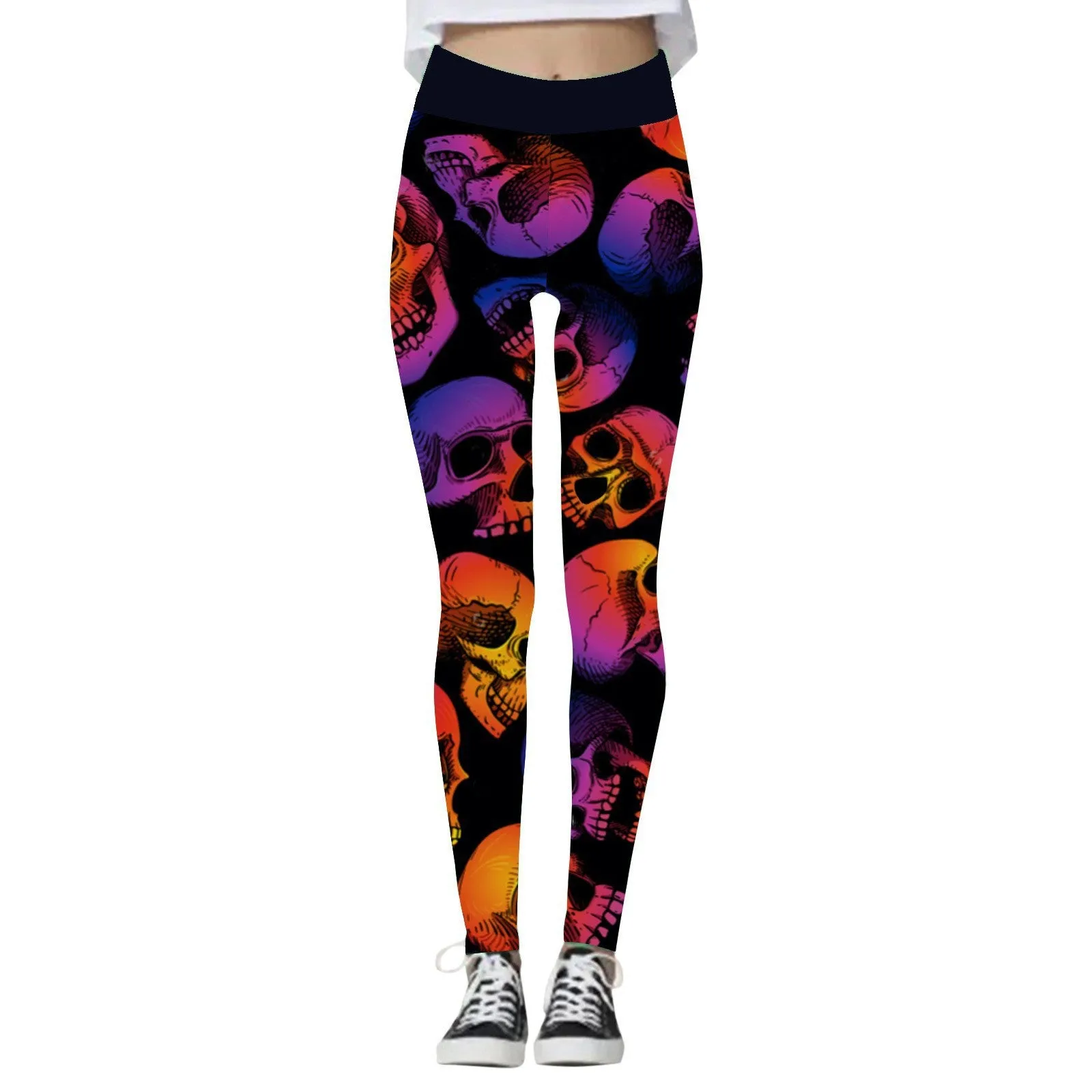 Halloween Inspired Women's Yoga Skull Pants *5 Styles