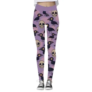 Halloween Inspired Women's Yoga Skull Pants *5 Styles