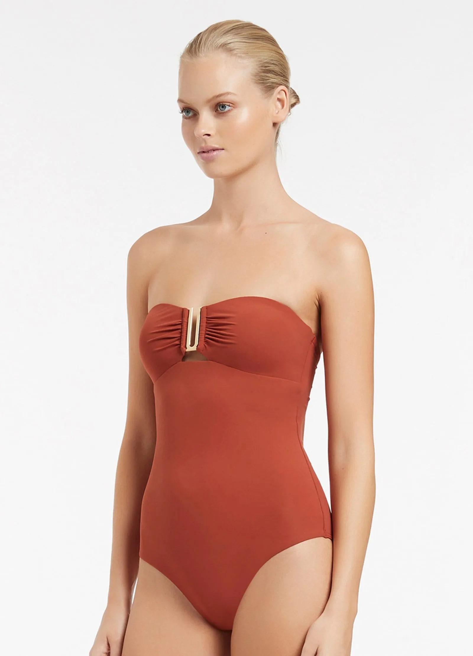 Jetset Bandeau One Piece - Russet