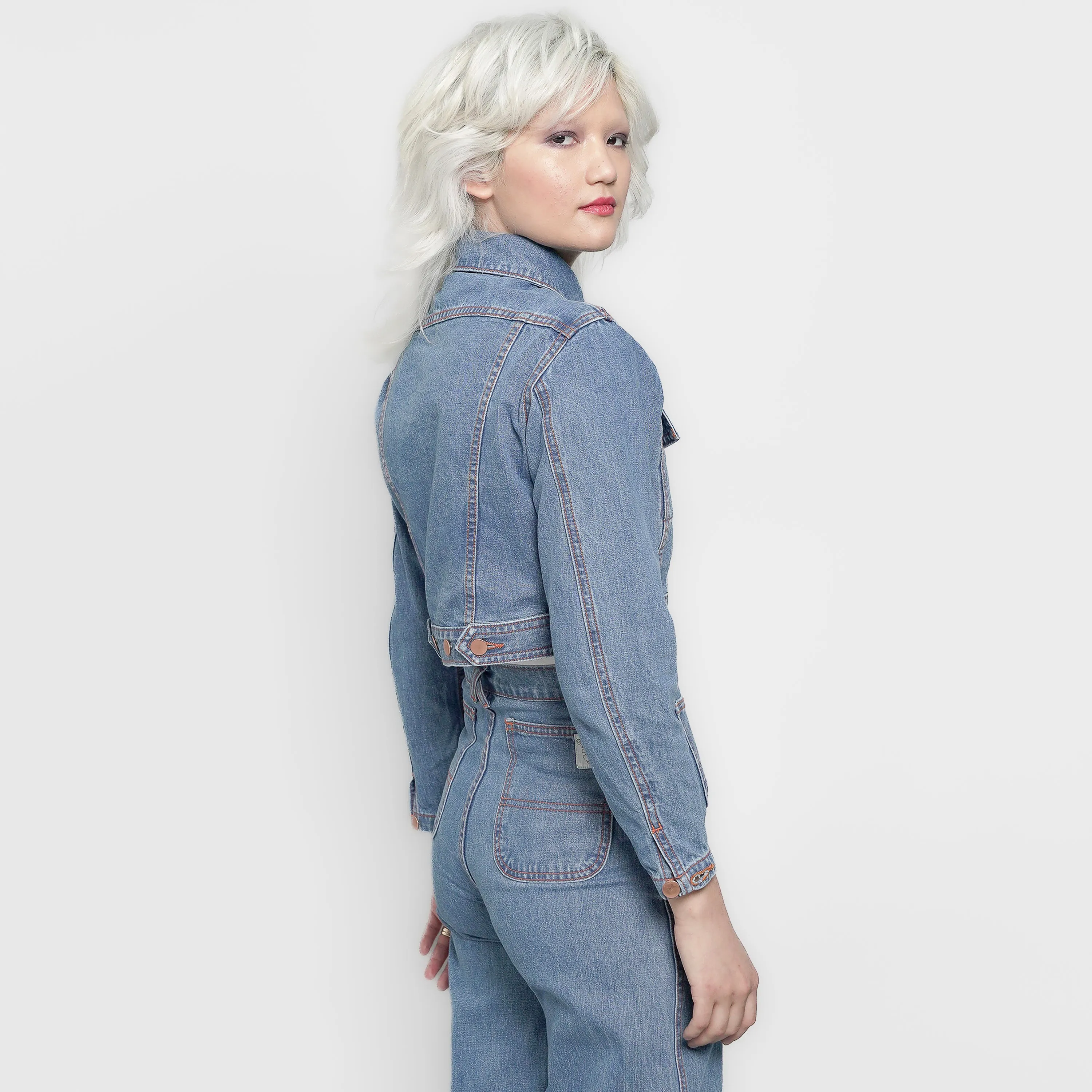 Joan Jacket • Bleached Indigo Denim