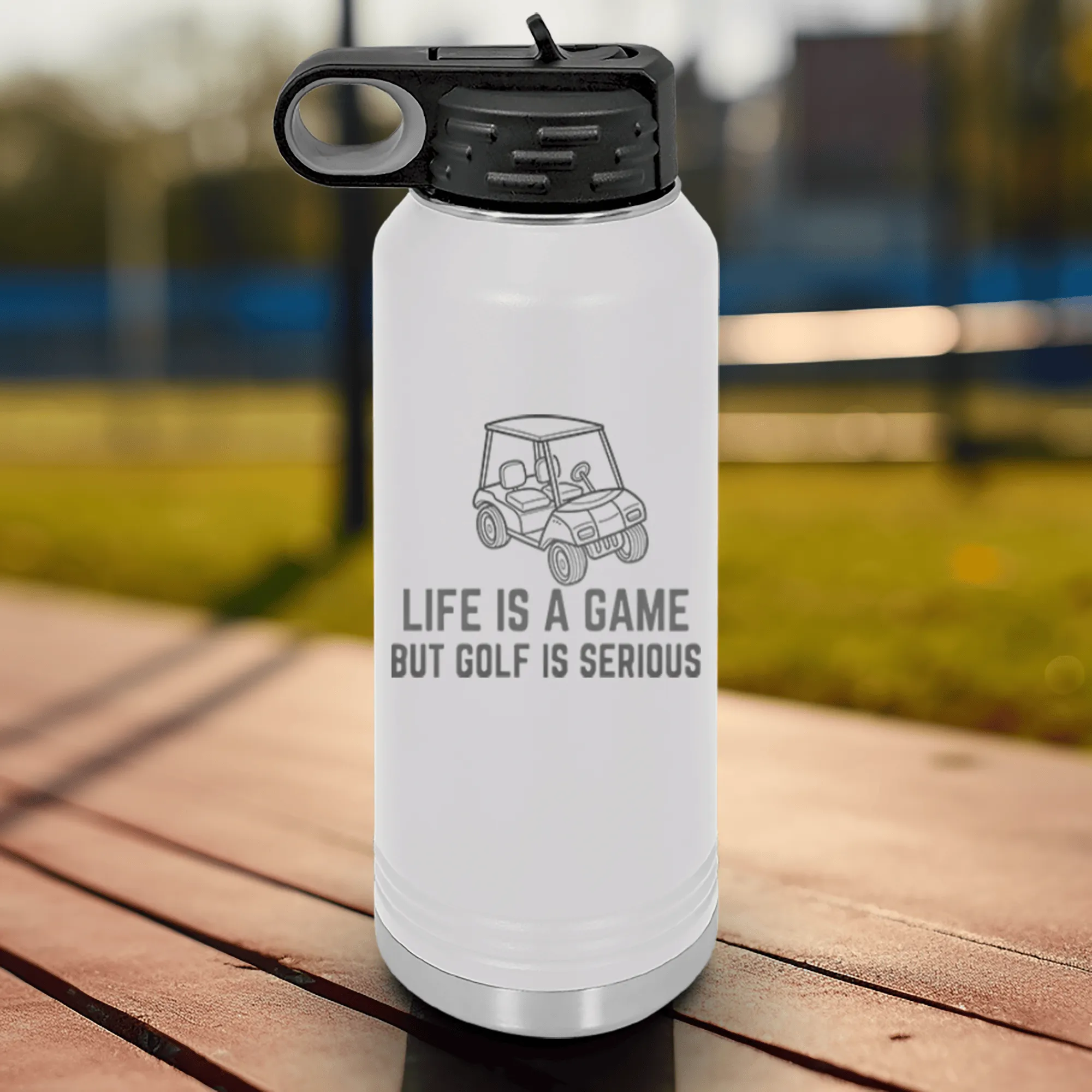 Life Is A Game Water Bottle