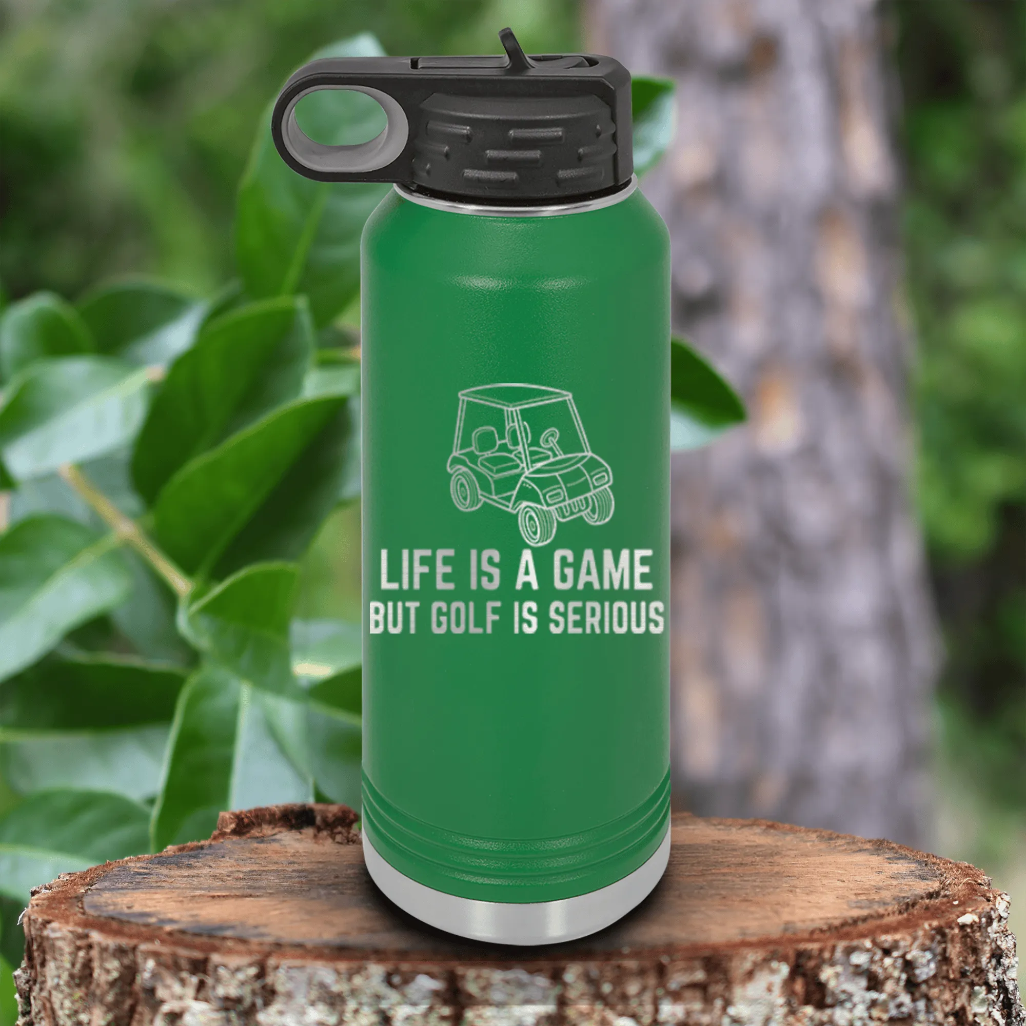 Life Is A Game Water Bottle