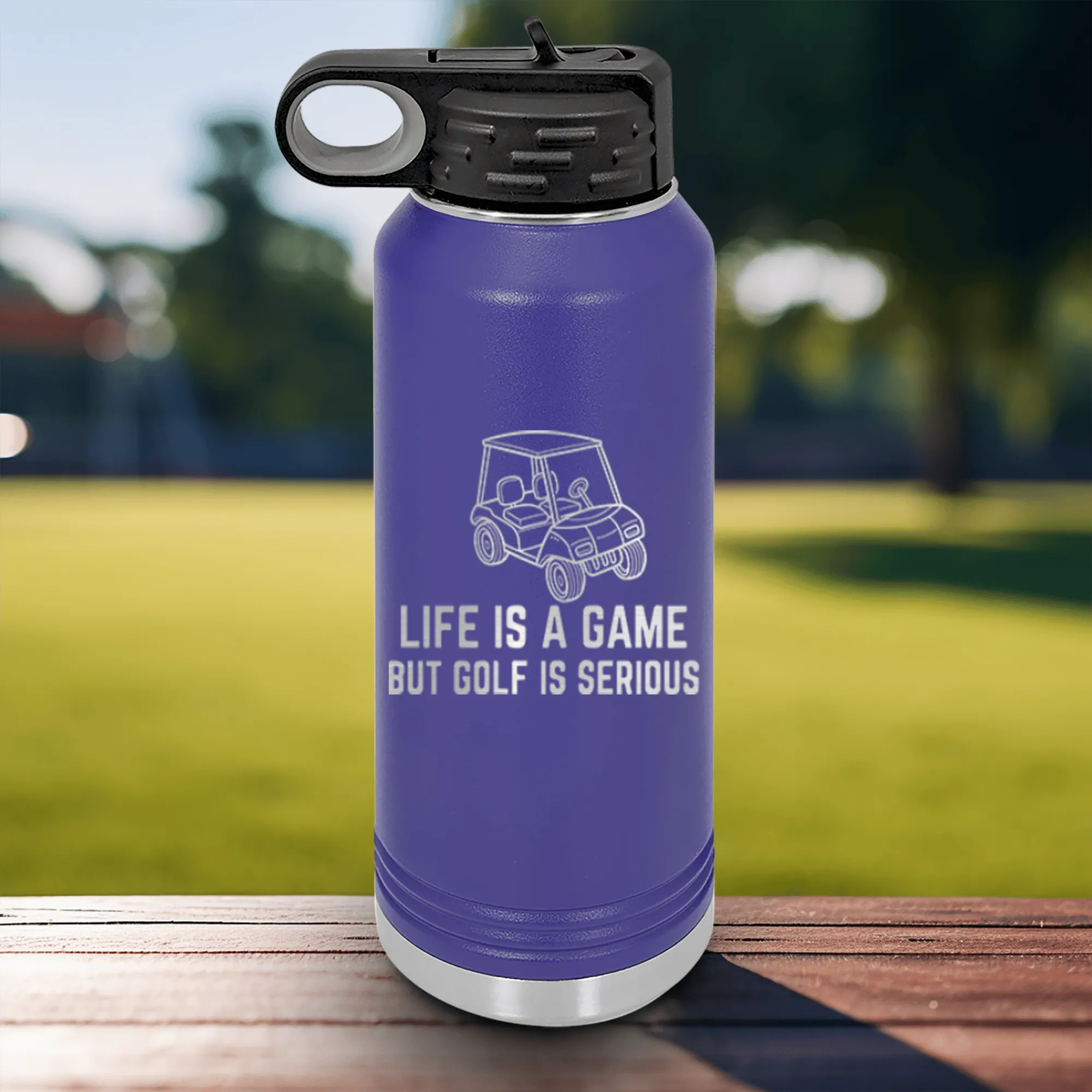 Life Is A Game Water Bottle