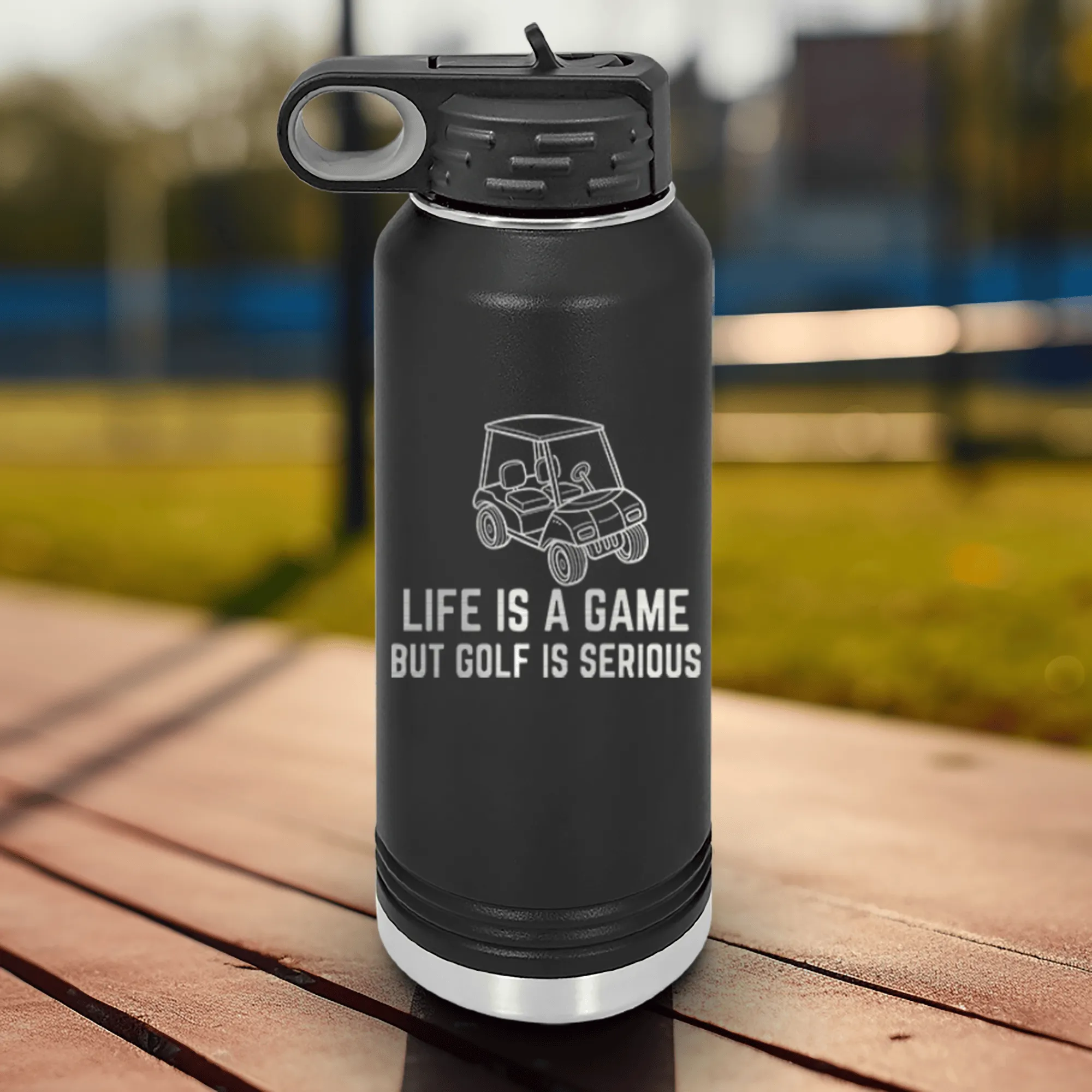 Life Is A Game Water Bottle