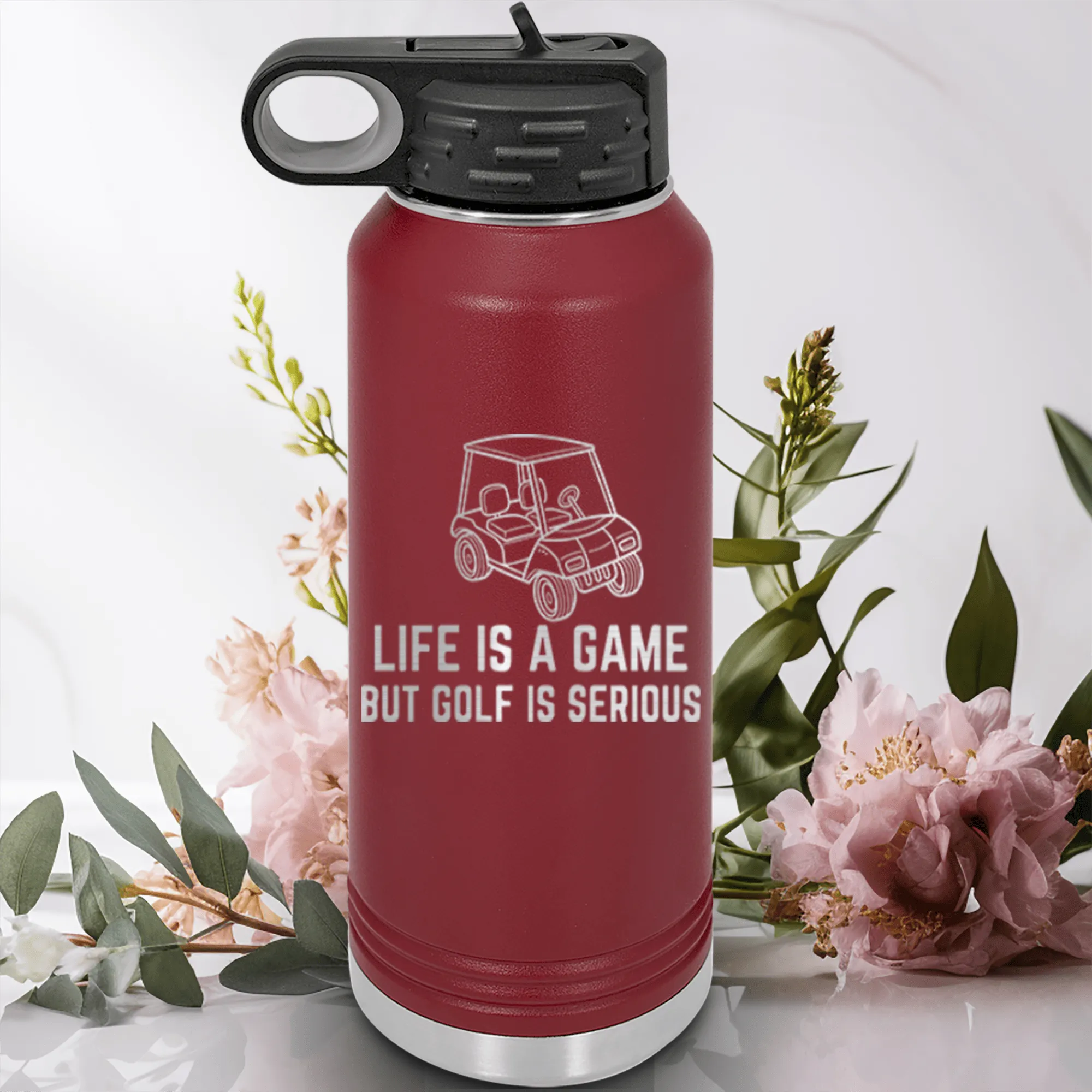 Life Is A Game Water Bottle