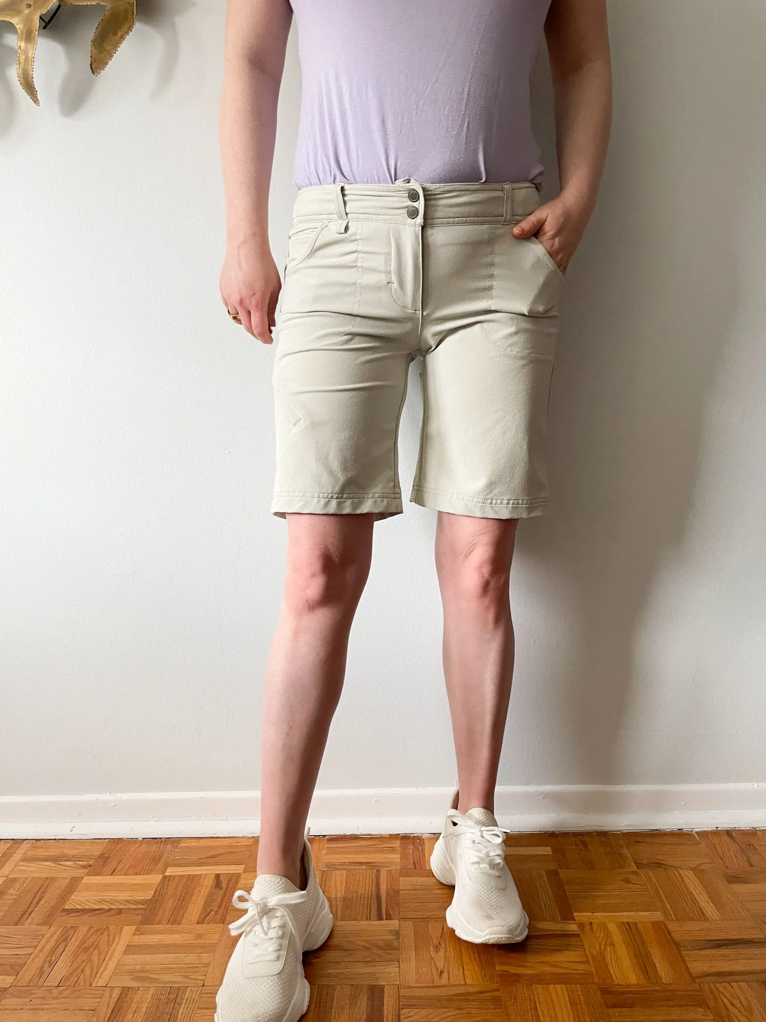 Lole Beige Wander Cargo Shorts - Size 6