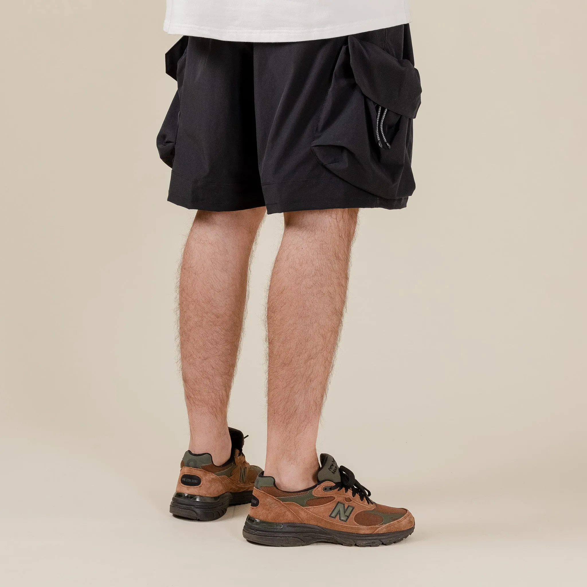 Meanswhile - Luggage Cargo Shorts - Lamp Black