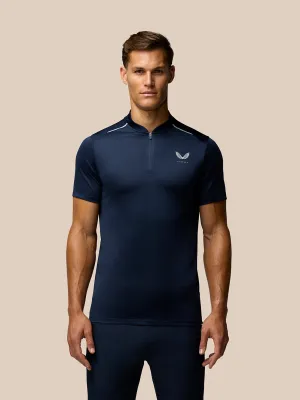 Men's Golf Short Sleeve Pinnacle Varsity Polo Shirt - Midnight Navy