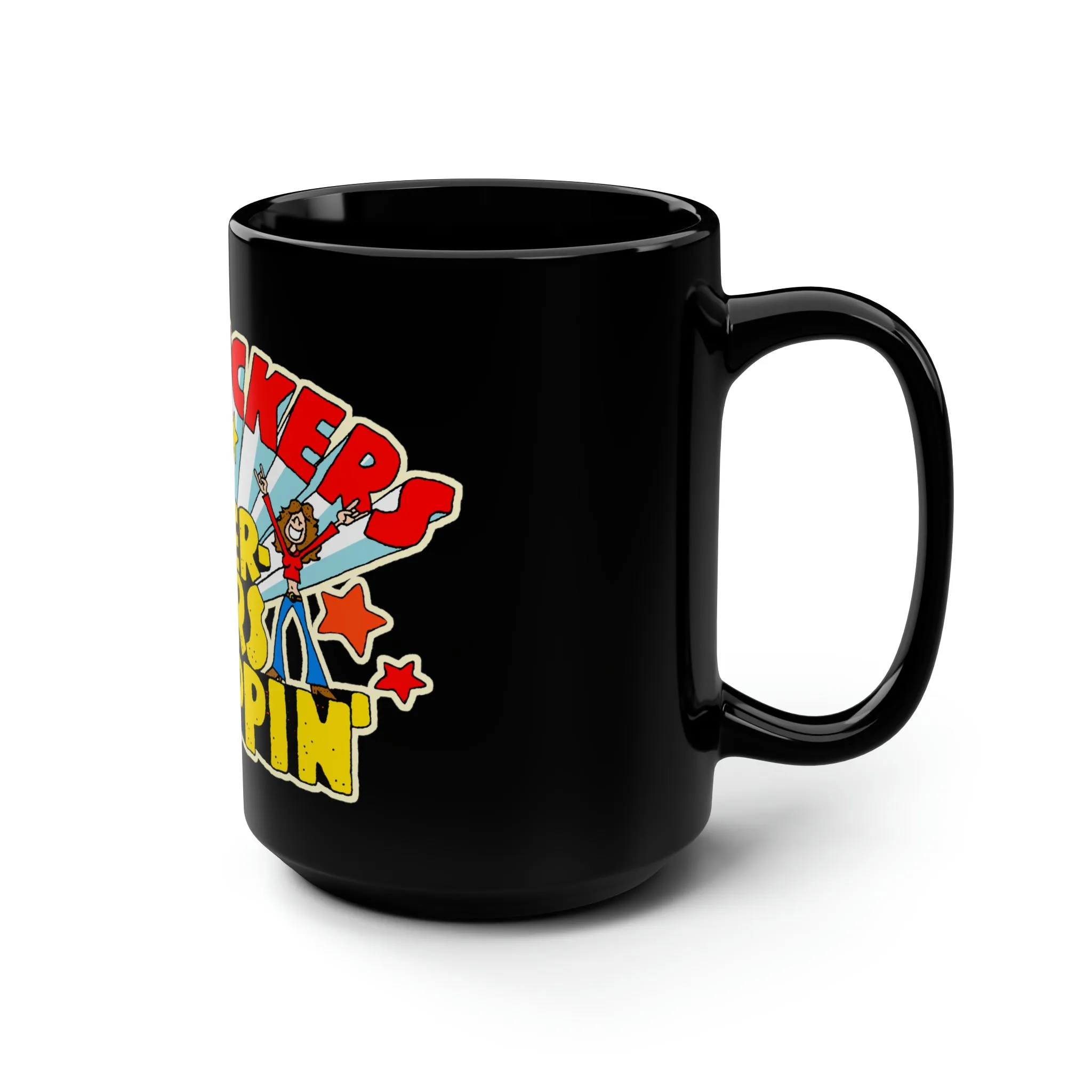 MOTHERFUCKERS BE TRIPPIN'  Black Mug 15oz