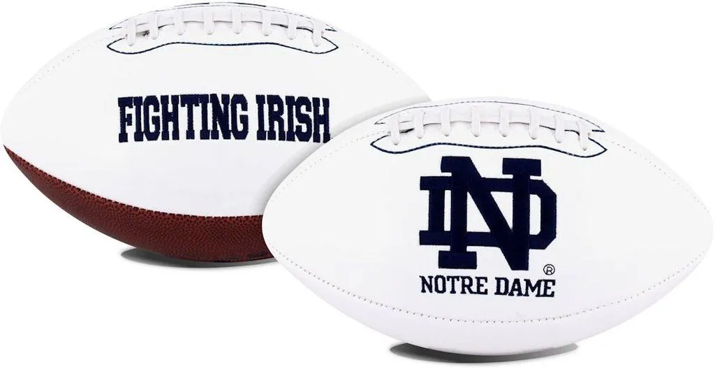 Notre Dame Fighting Irish Full Size Embroidered Signature Football