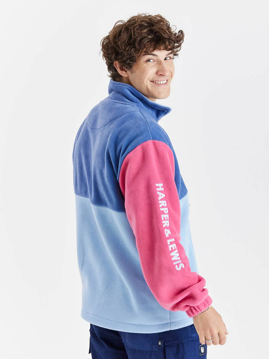 Palm 1/4 Zip Fleece Cornflower Blue