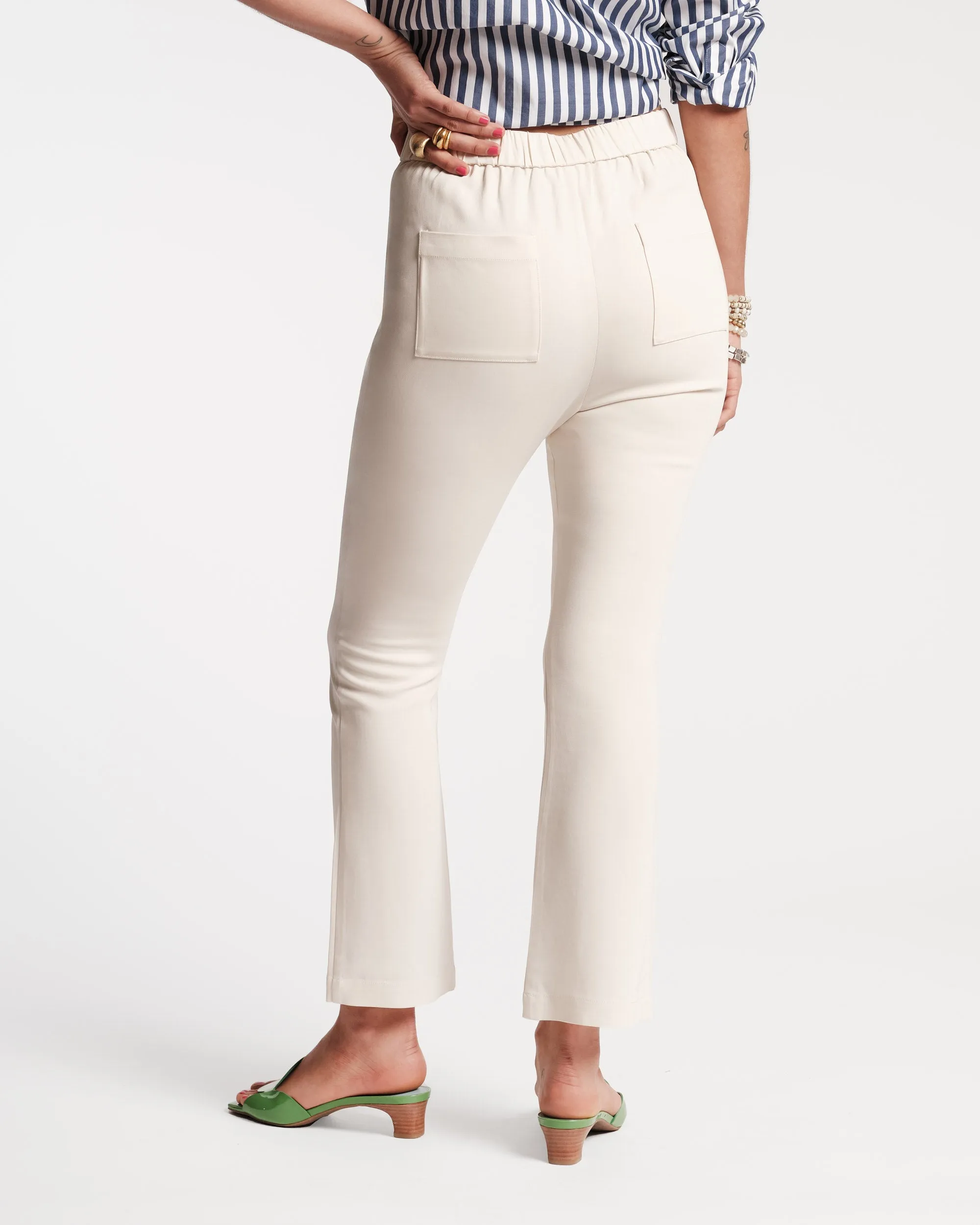 Quincy Stretch Pant White