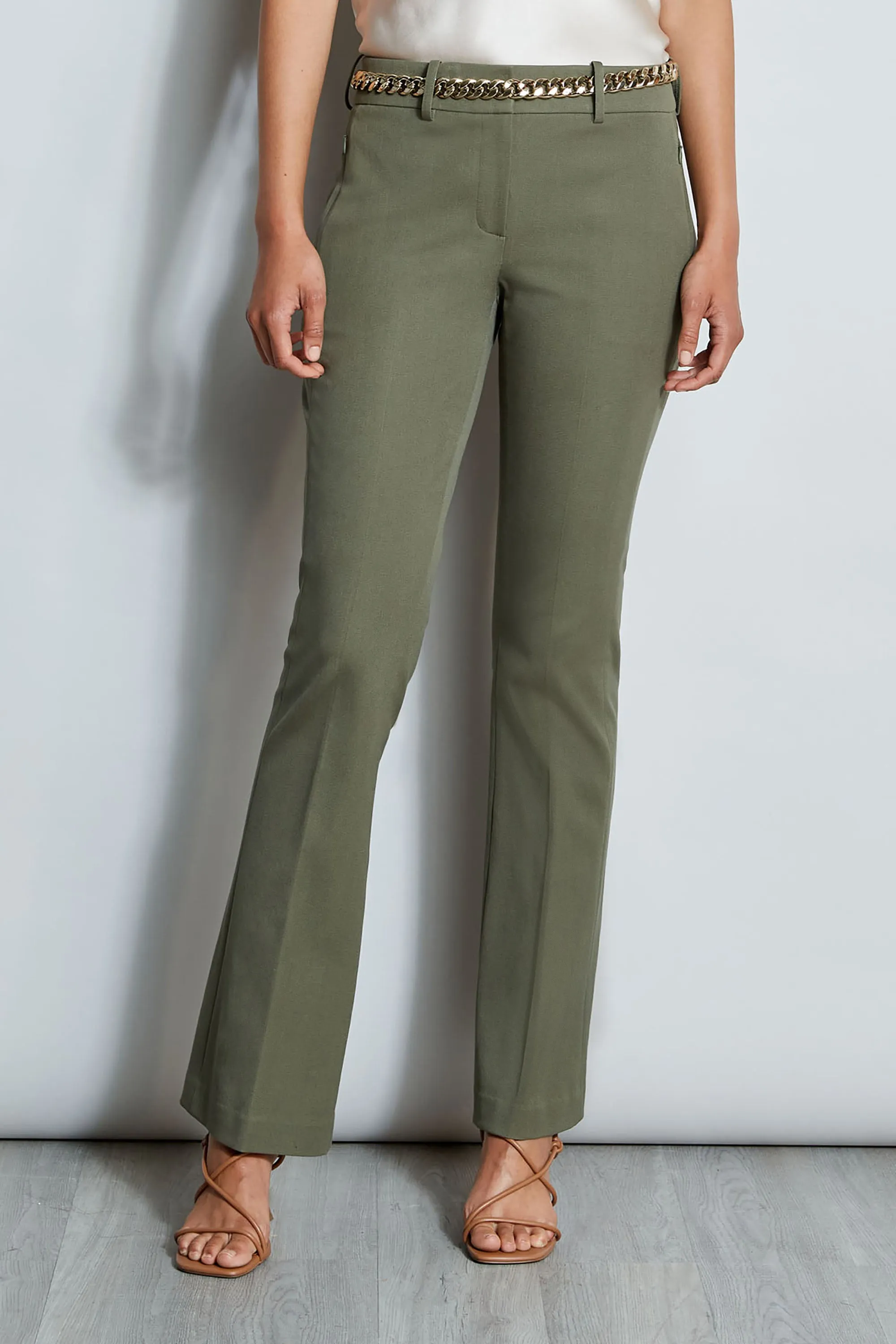 Stretch Twill Fit & Flare Pant