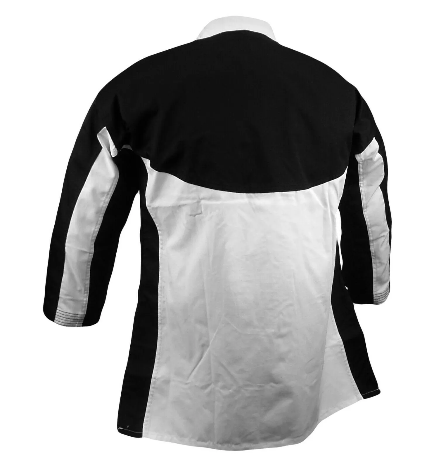 Team Jacket, Open, Black/White Combo, White Lapel